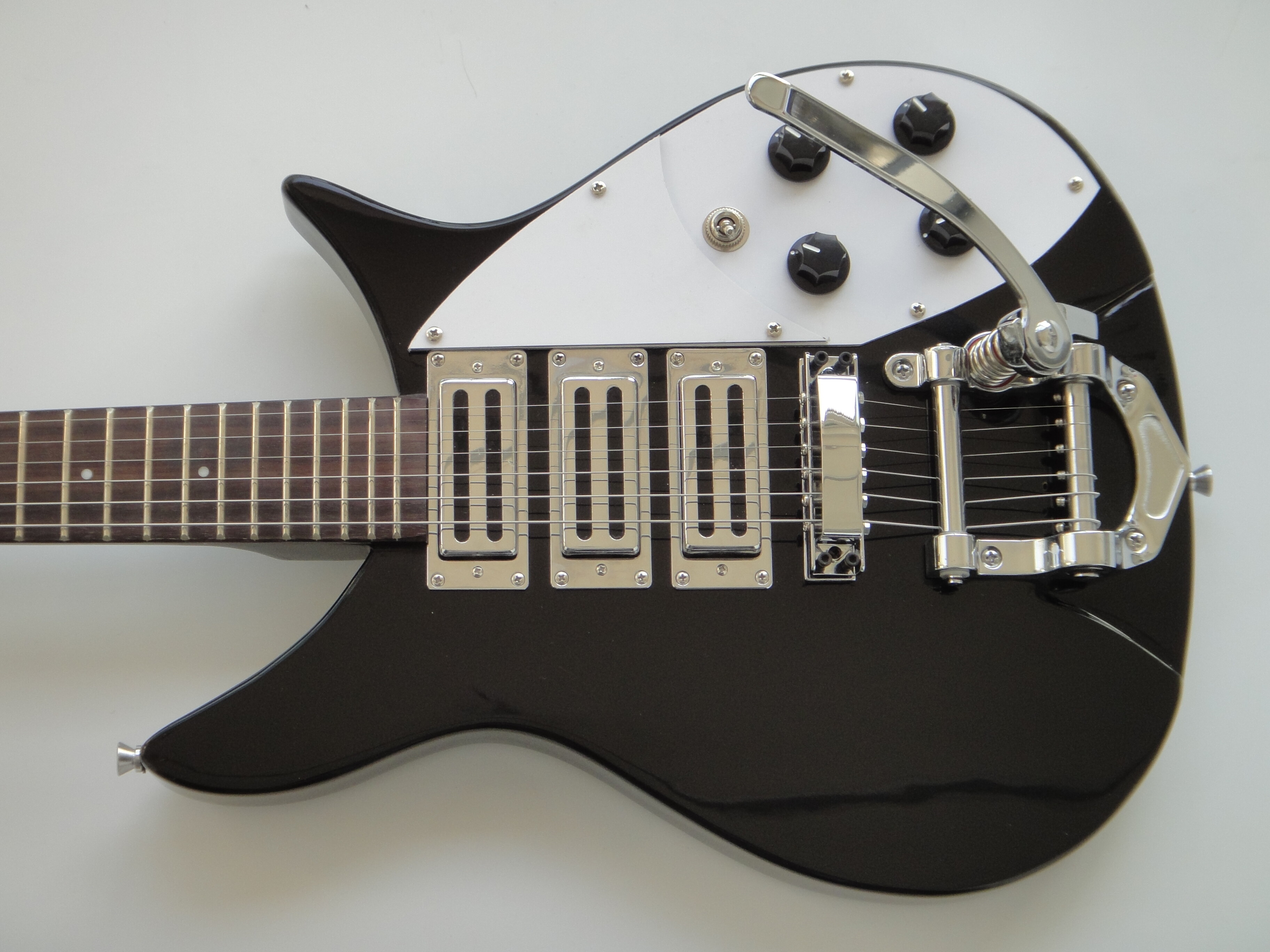 Afanti Rick Black Solid Body Electric Guitar