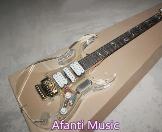 Afanti Music / Acrylic LED Jem Electric Guitar 