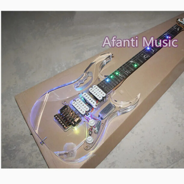 Afanti Music / Acrylic LED Jem Electric Guitar 
