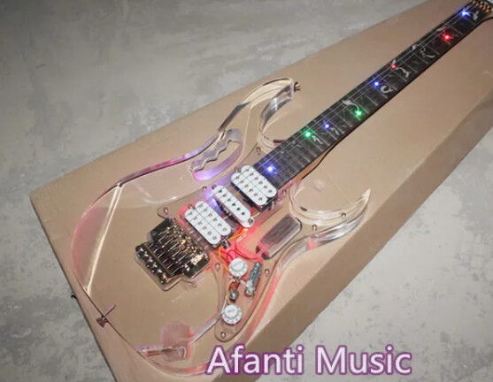 Afanti Music / Acrylic LED Jem Electric Guitar 