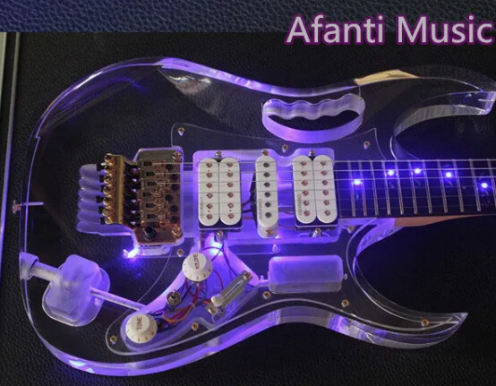Afanti Music / Acrylic LED Jem Electric Guitar  Afanti Music / Acrylic LED Jem Electric Guitar