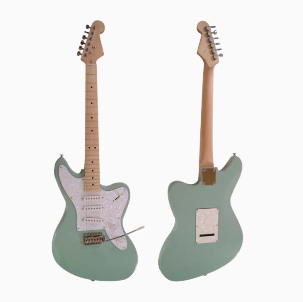 Afanti Customized SSS Pickup Tremolo Bridge Maple Fingerboard Green Electric Guitar