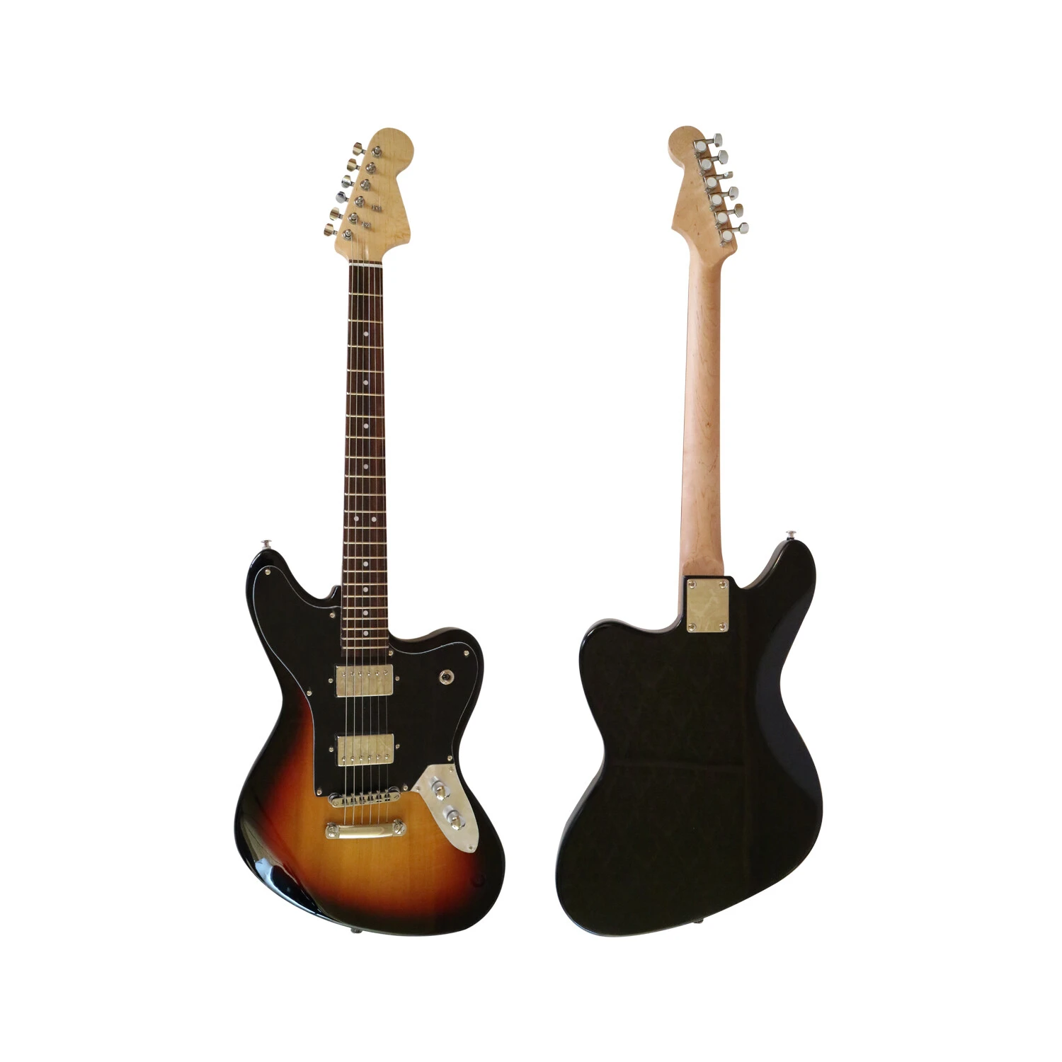 Afanti Customized Hh Pickup Maple Neck 6 String Sunburst Electric Guitar