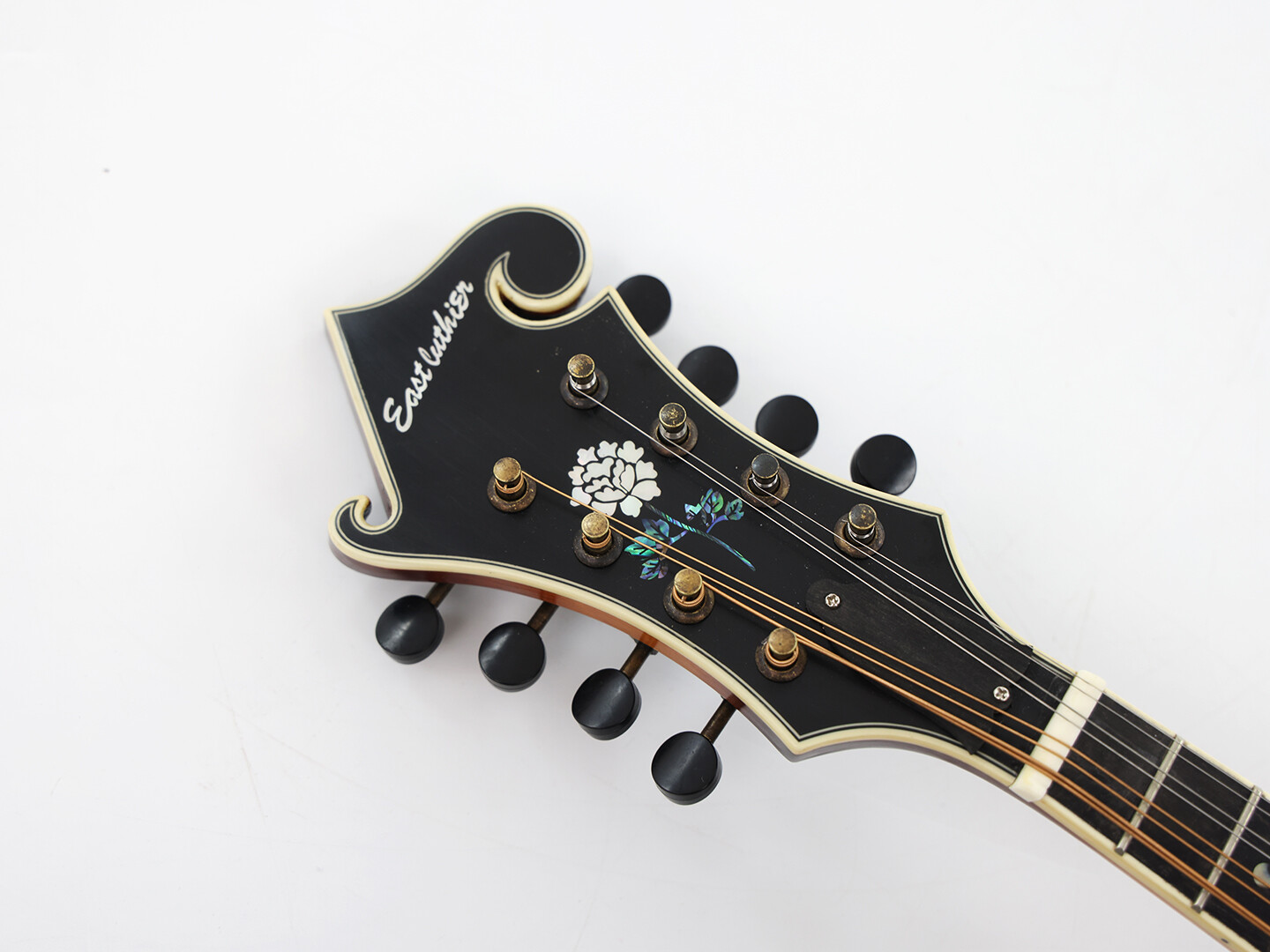 East Luthier Solid Flamed Maple Dovetail Neck Sunburst F Mandolin