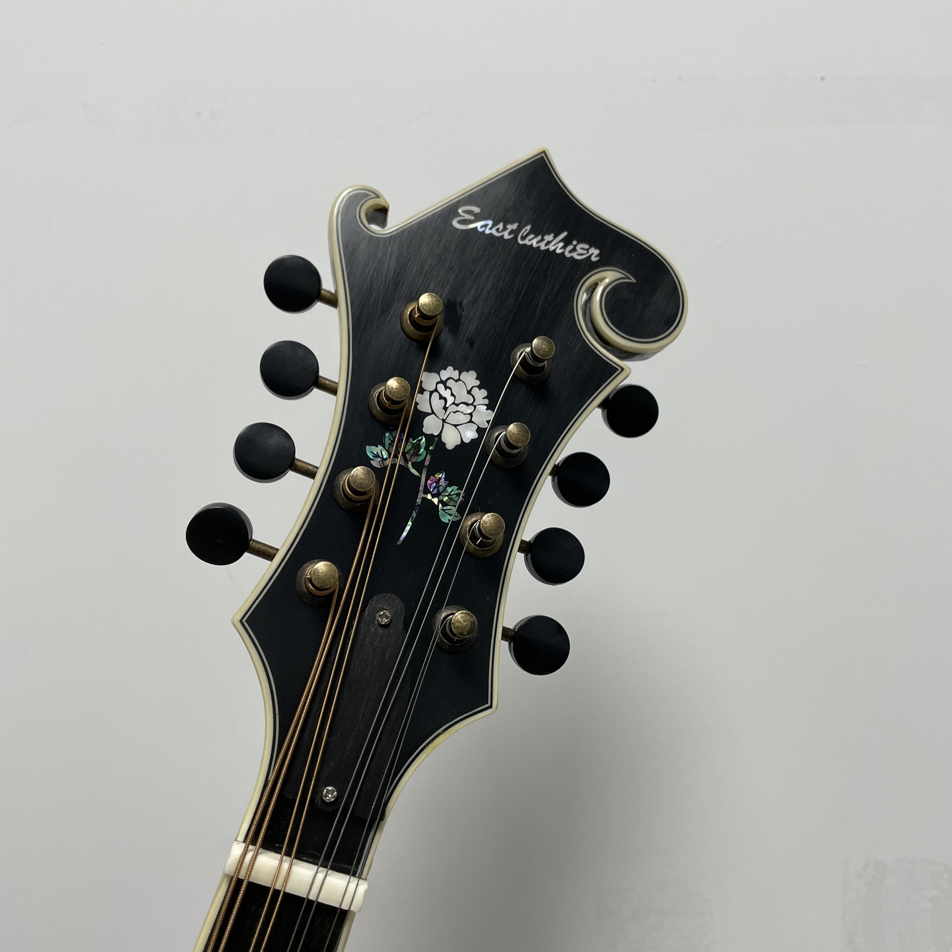 East Luthier Hand Made All Solid 3A Wood Sunburst F Style Mandolin