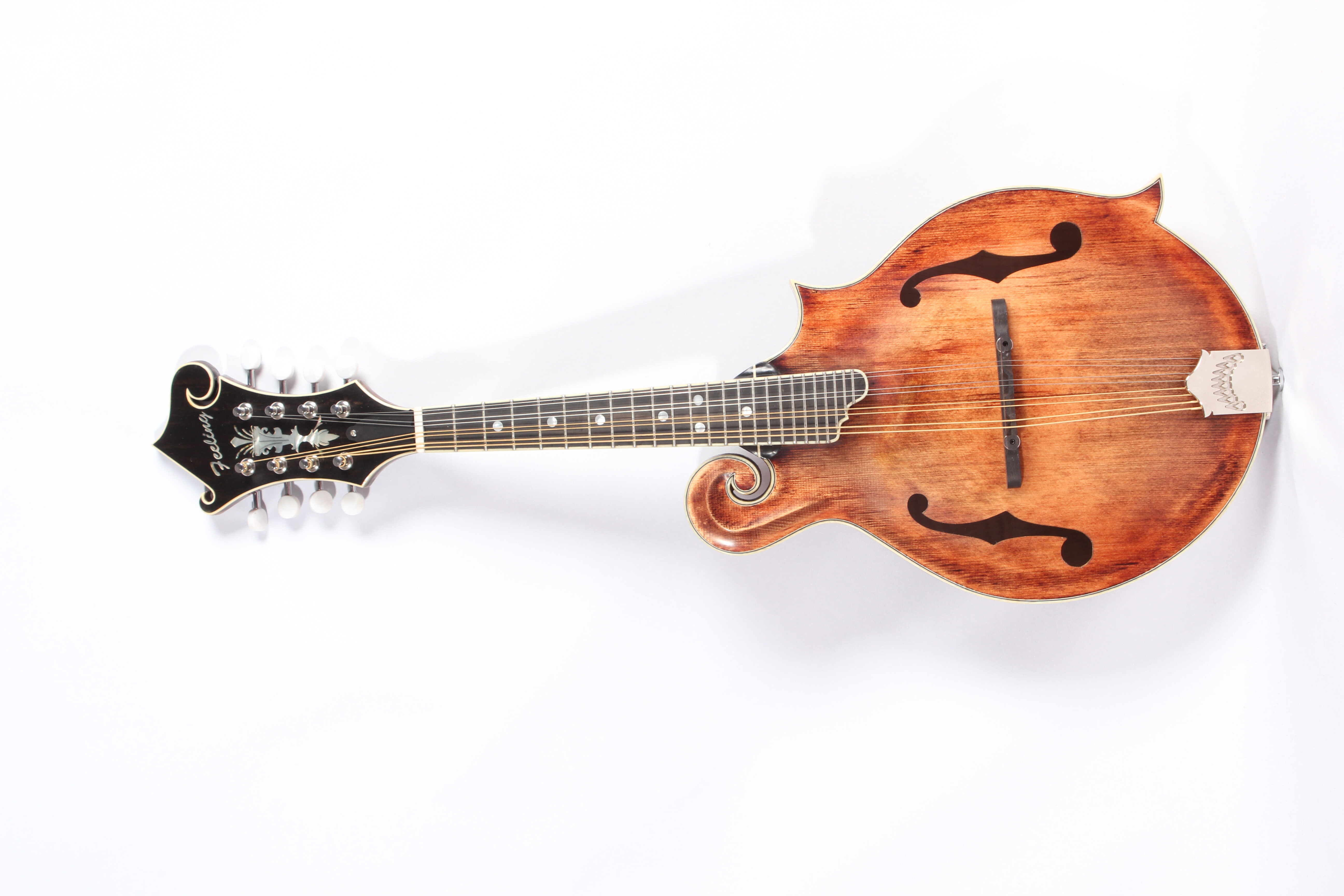 Afanti All Solid Wood One Piece Flamed Maple Back Mandolin Musical Instruments
