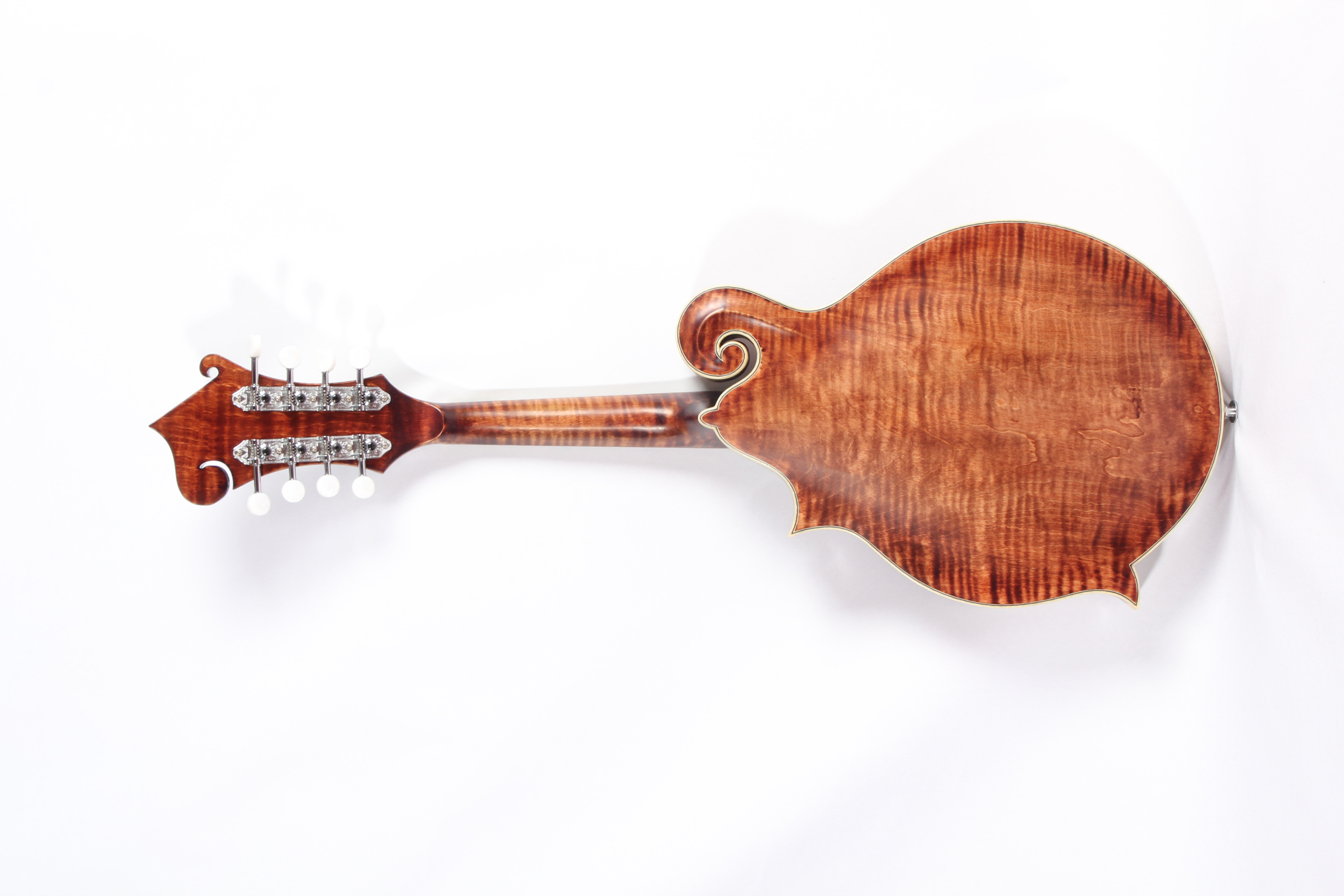 Afanti All Solid Wood One Piece Flamed Maple Back Mandolin Musical Instruments