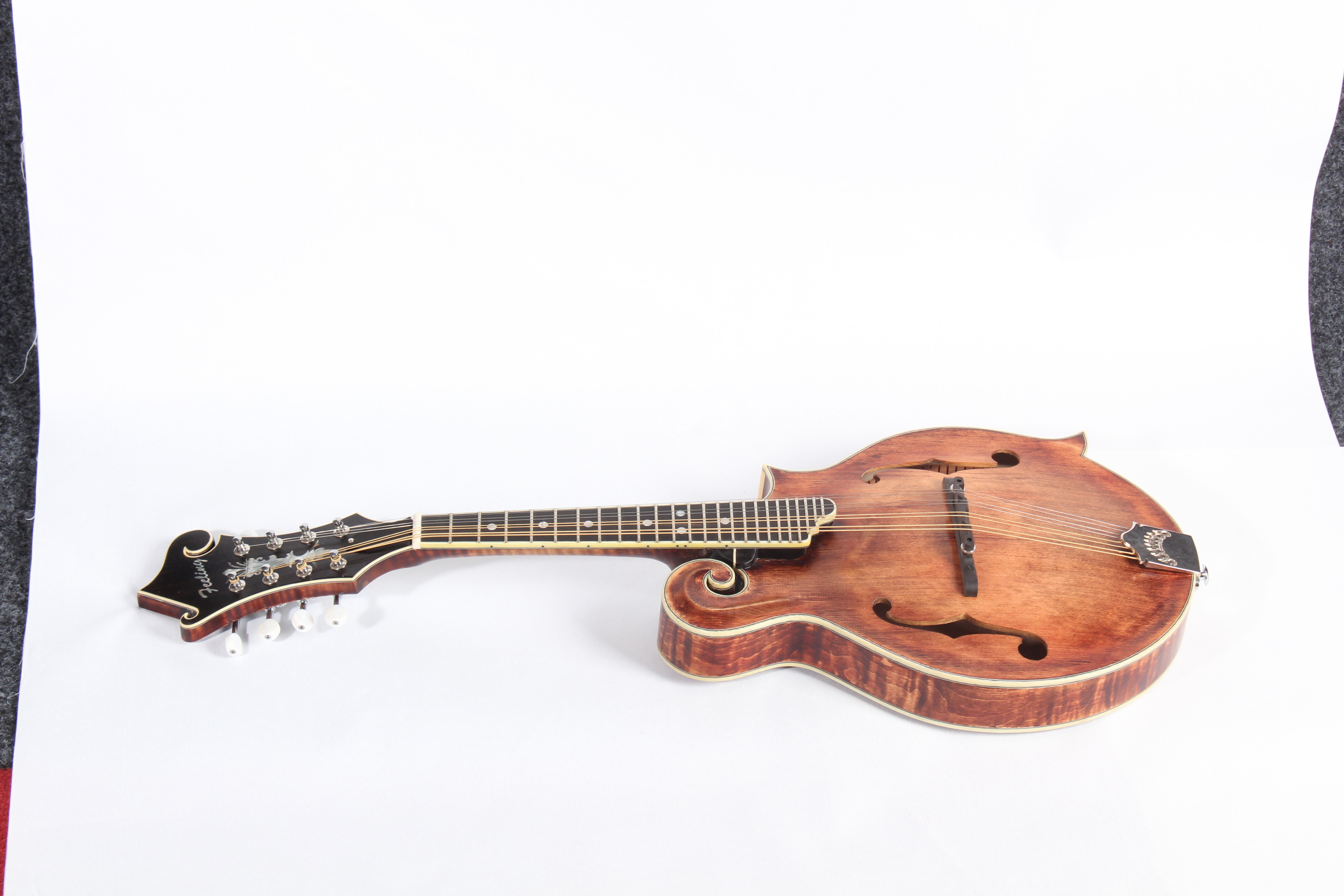 Afanti All Solid Wood One Piece Flamed Maple Back Mandolin Musical Instruments