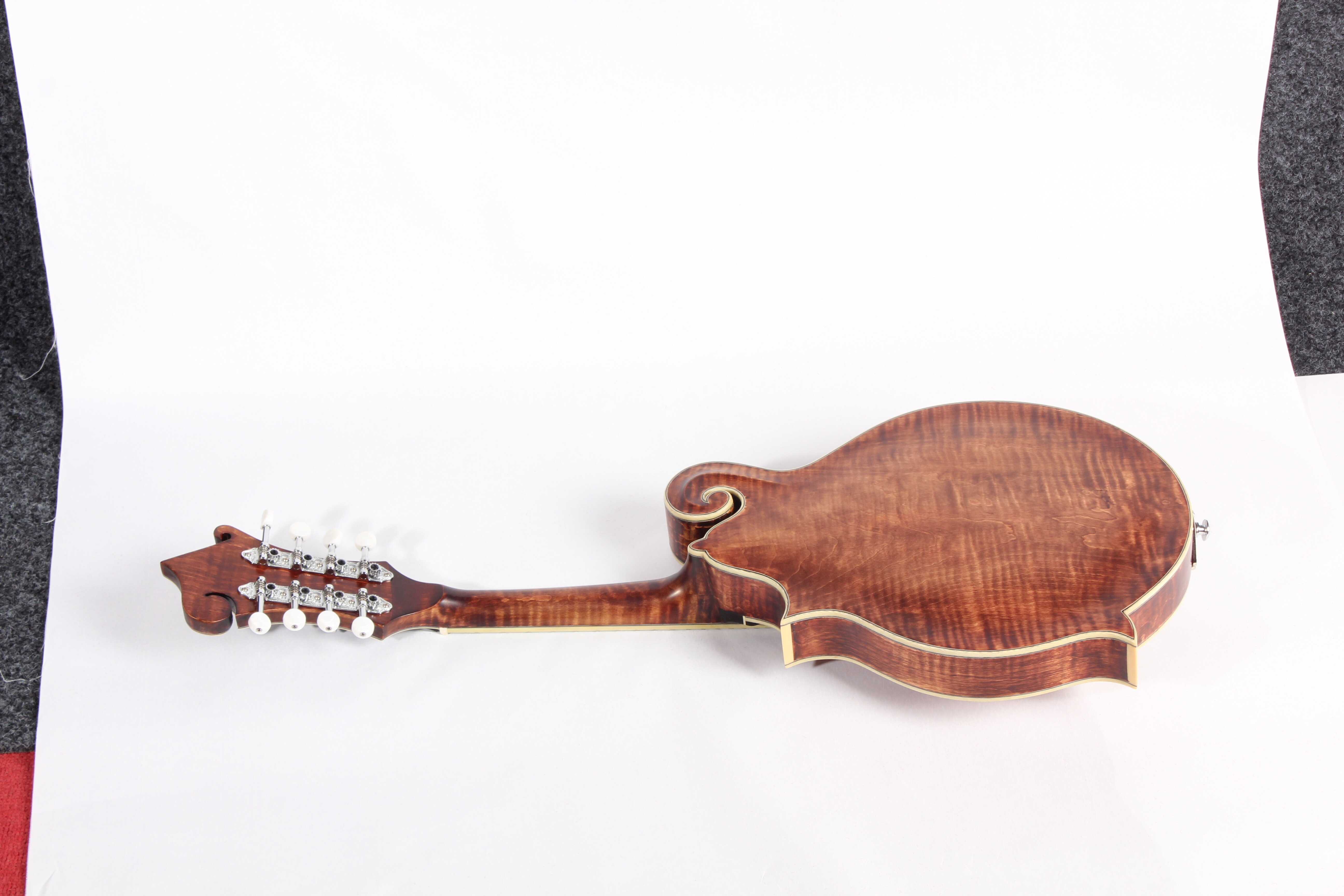 Afanti All Solid Wood One Piece Flamed Maple Back Mandolin Musical Instruments
