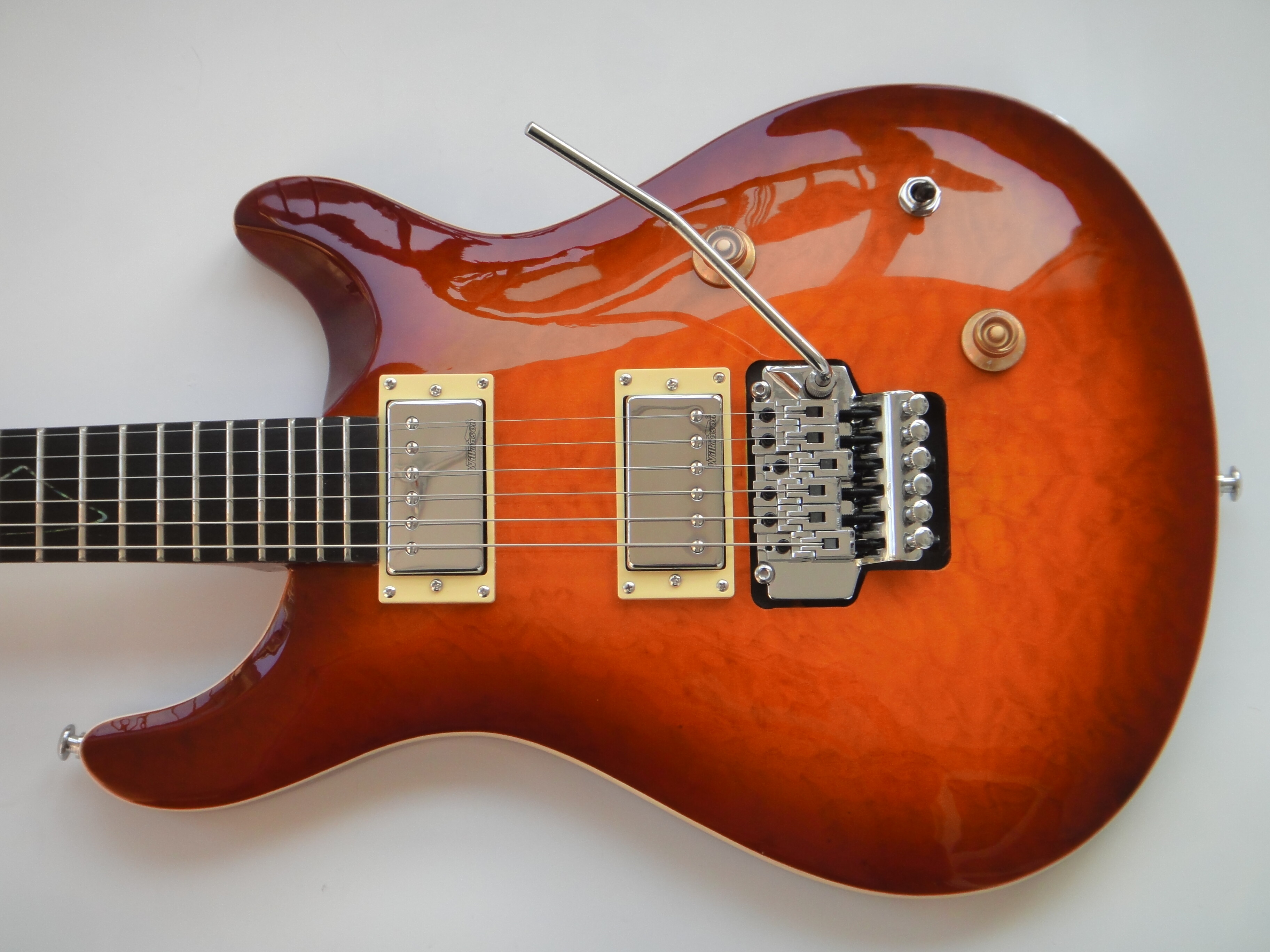 Afanti 22 Frets Basswood with Quilted Maple Veneer Body Electric Guitar