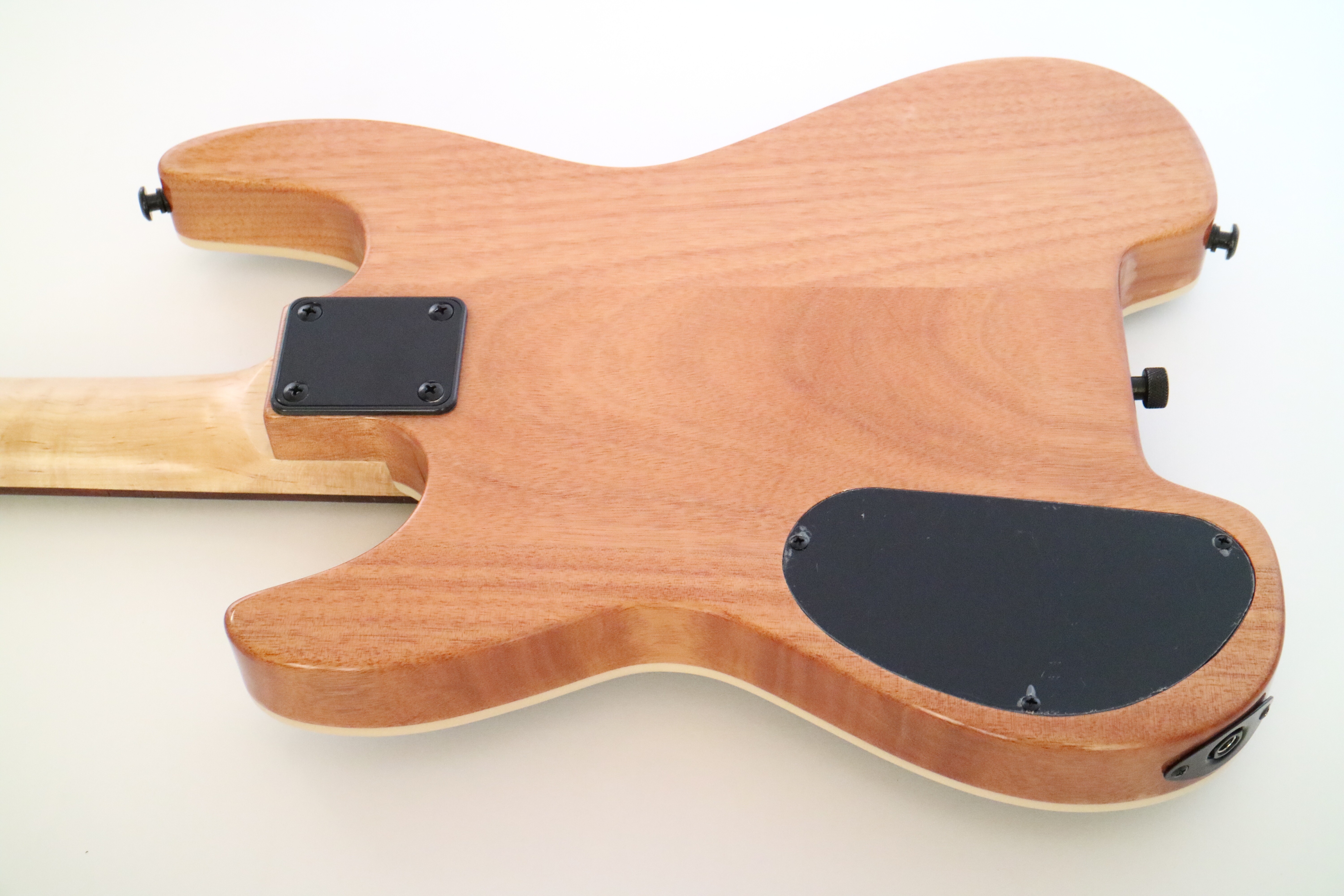 Afanti Customized Hh Double Locking 6 String Black Headless Guitar