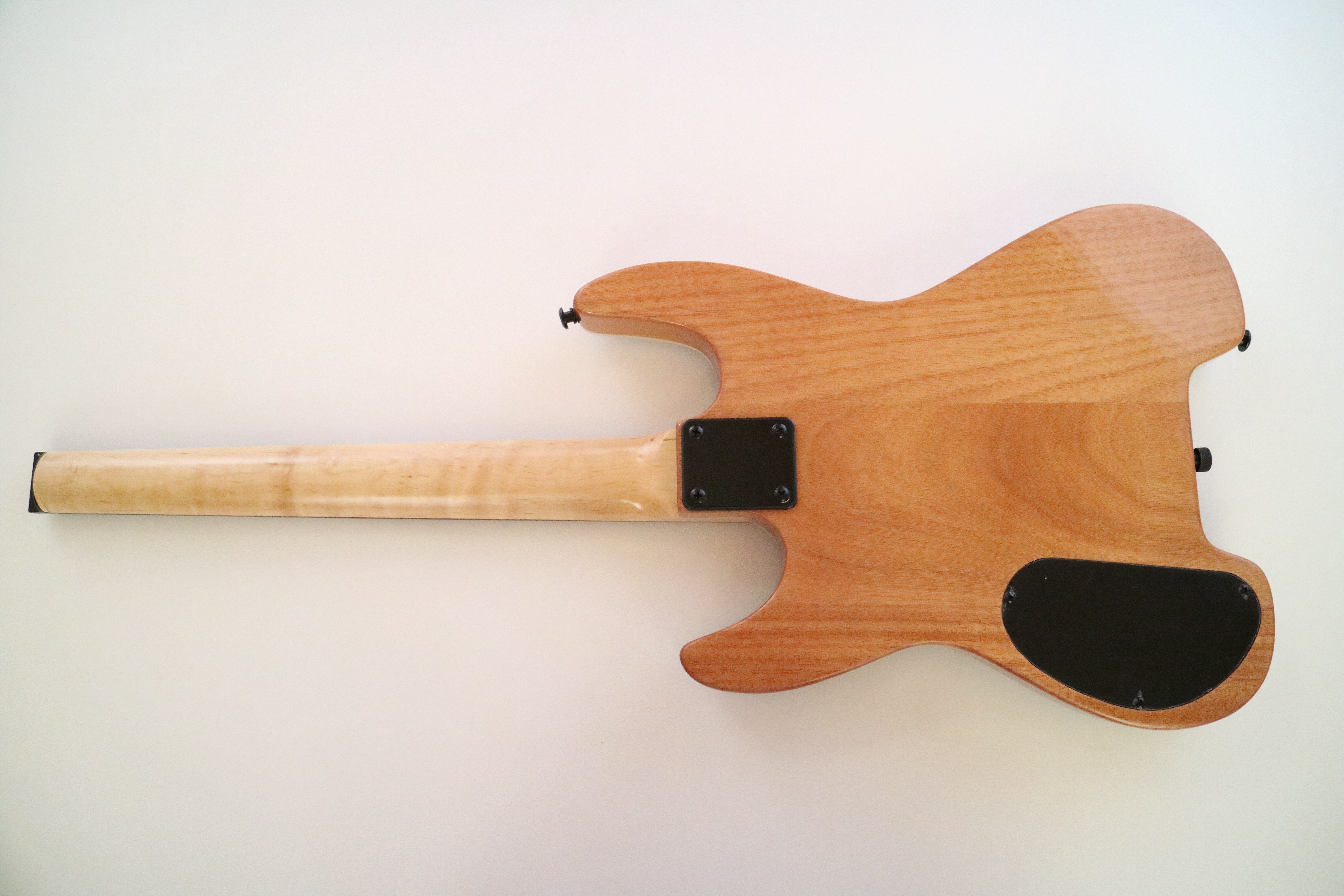 Afanti Customized Hh Double Locking 6 String Black Headless Guitar