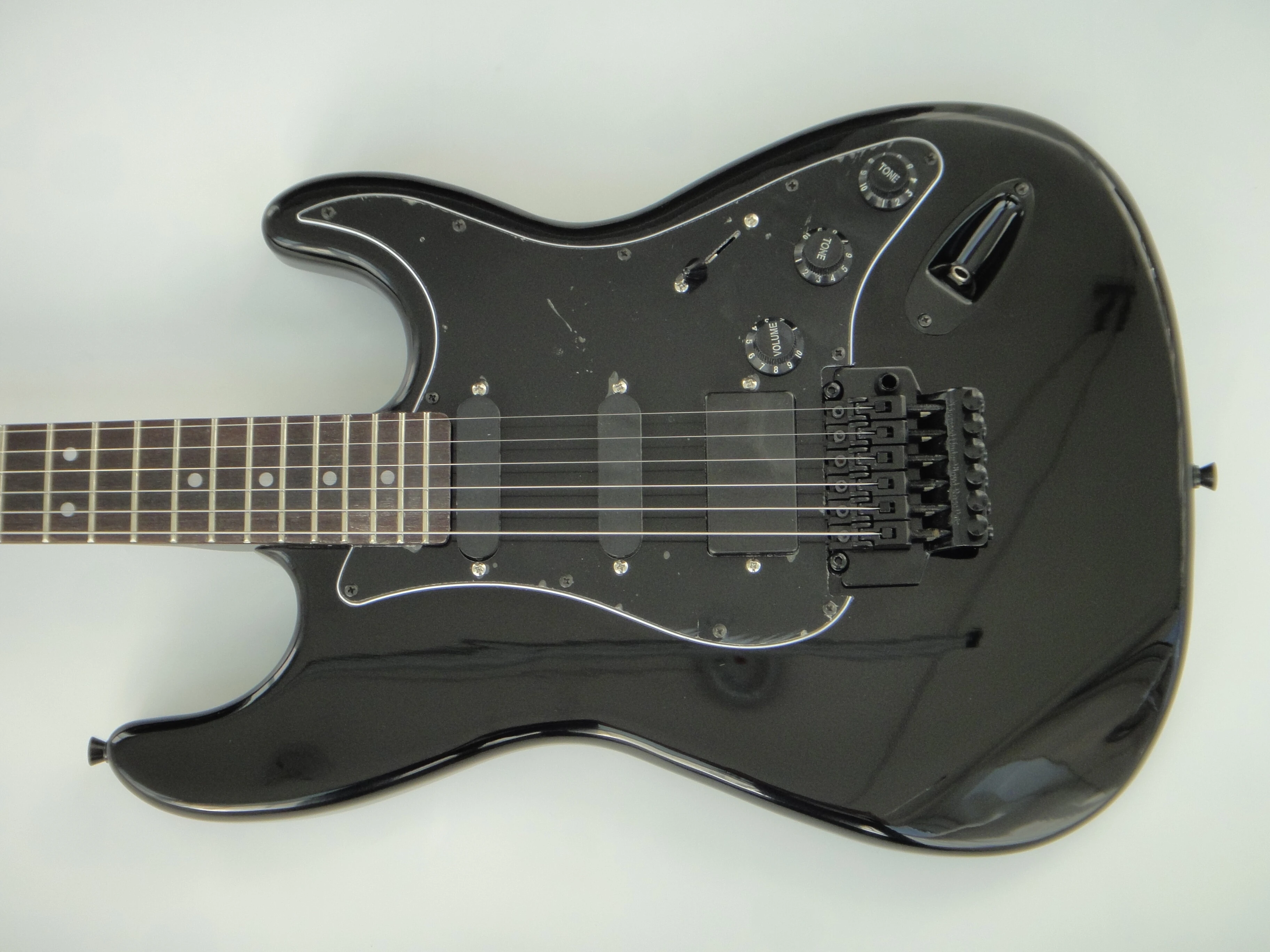 Afanti Customized Ancient SSS Pickups Mahogany Body Black Electric Guitar