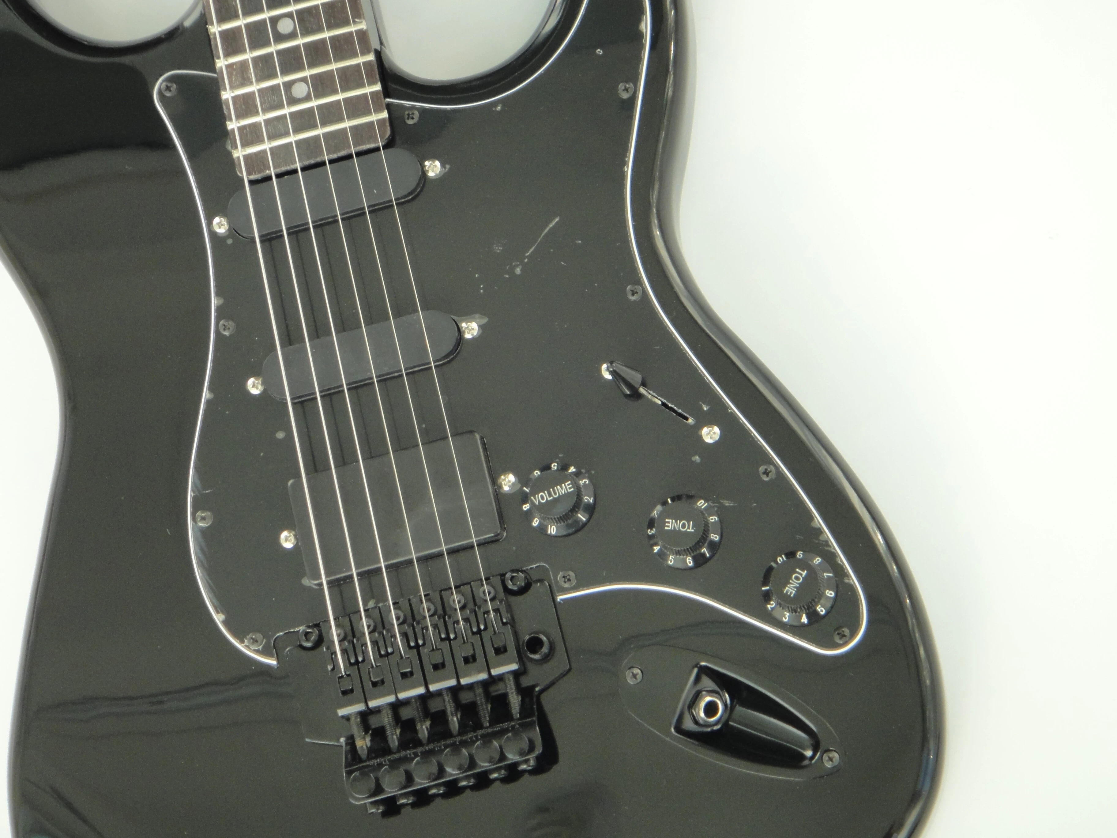 Afanti Customized Ancient SSS Pickups Mahogany Body Black Electric Guitar