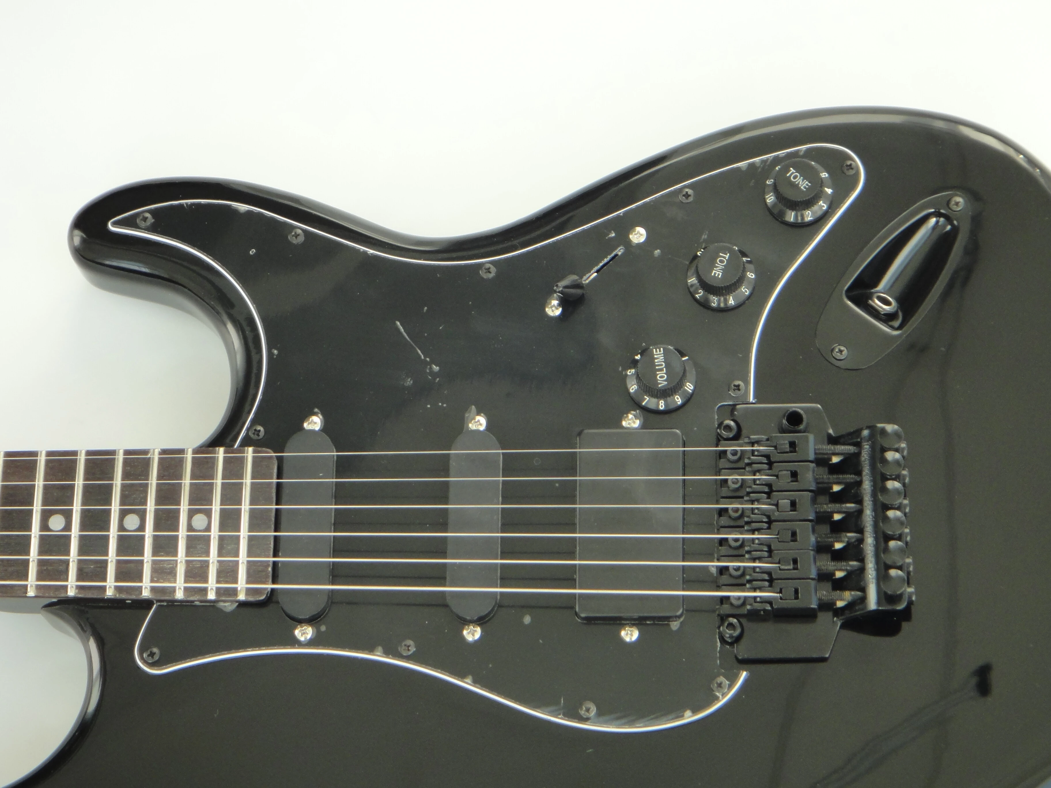 Afanti Customized Ancient SSS Pickups Mahogany Body Black Electric Guitar