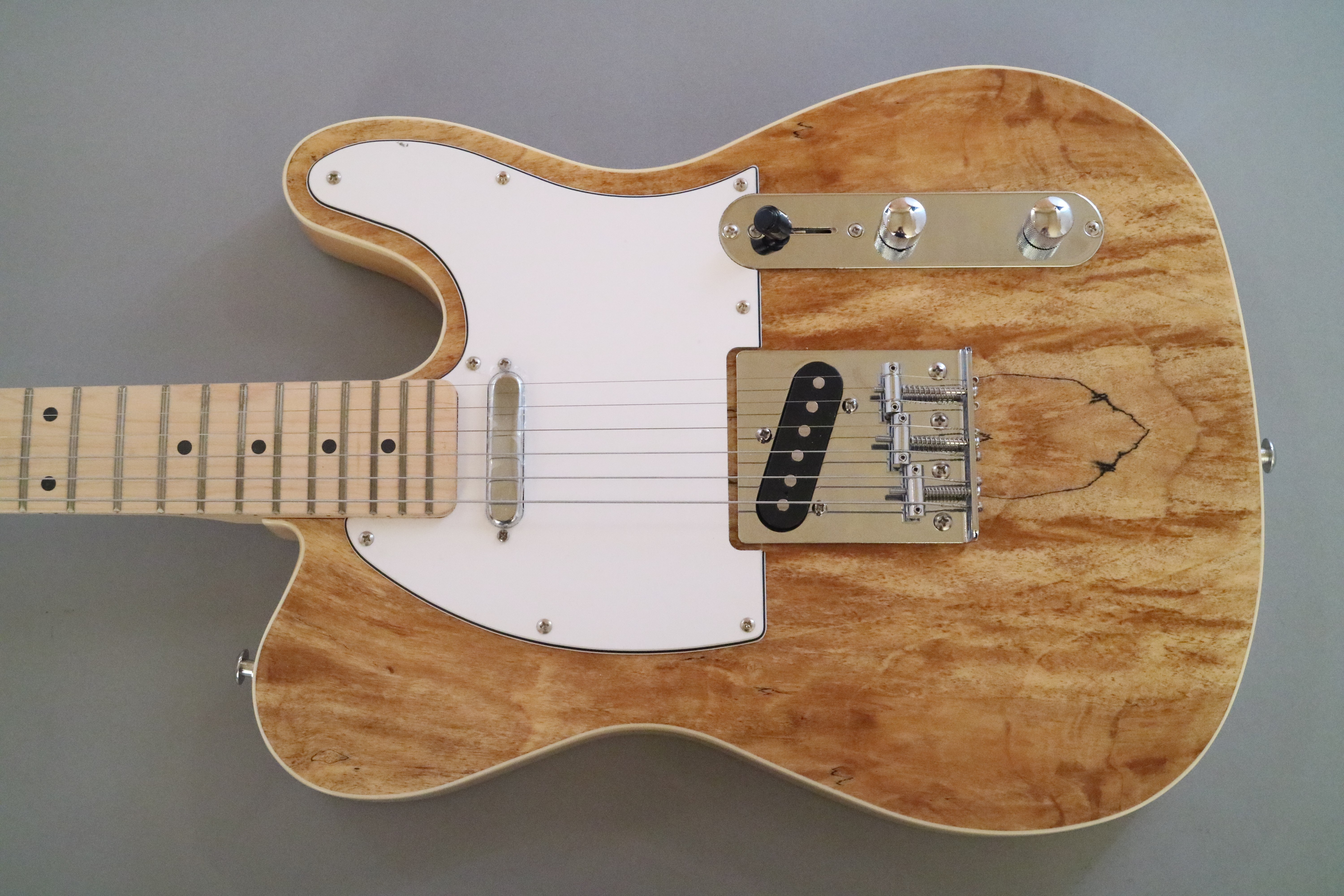 Afanti Customized Mahogany with Spalted Maple Top Electric Guitar