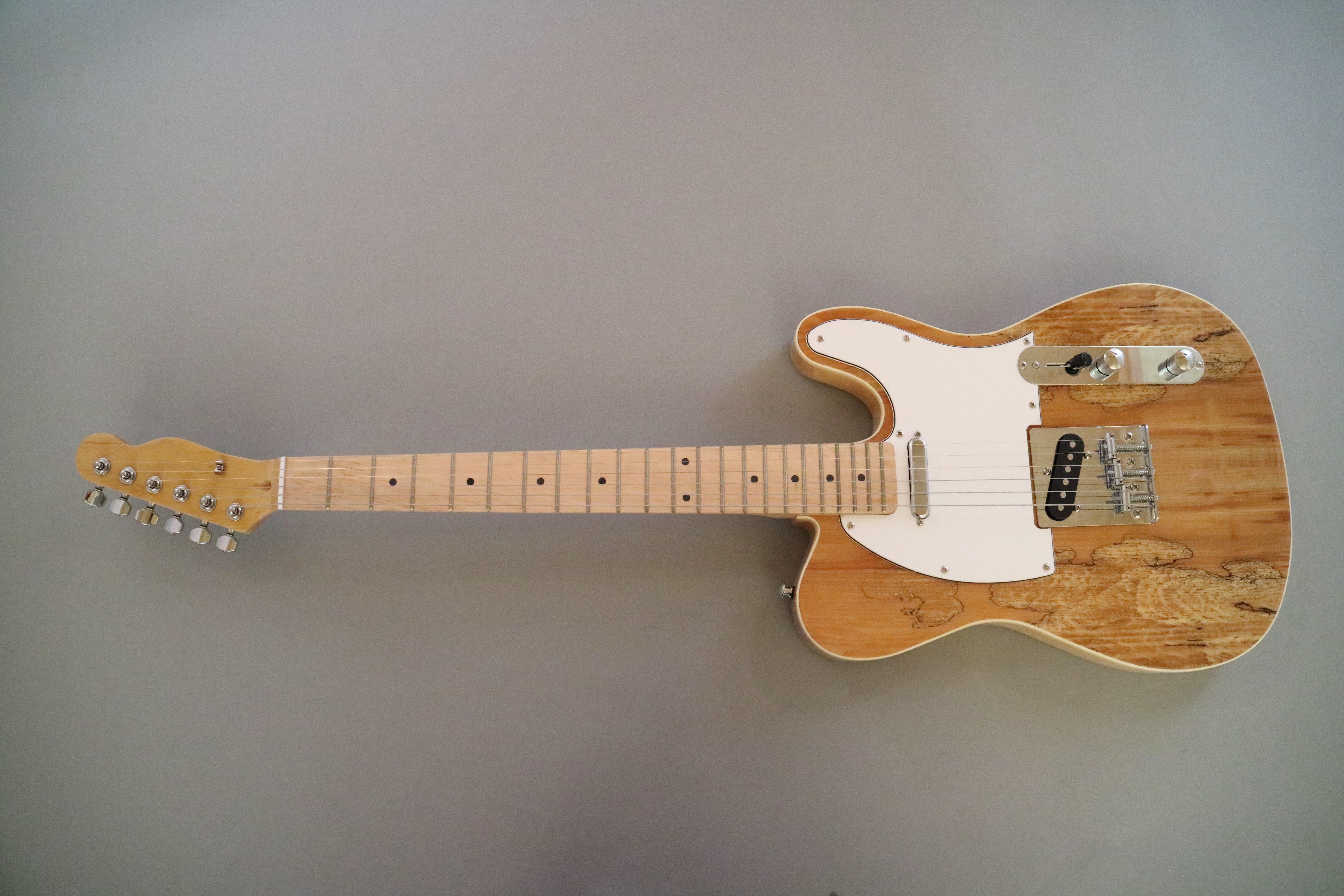 Afanti Customized Mahogany with Spalted Maple Top Electric Guitar