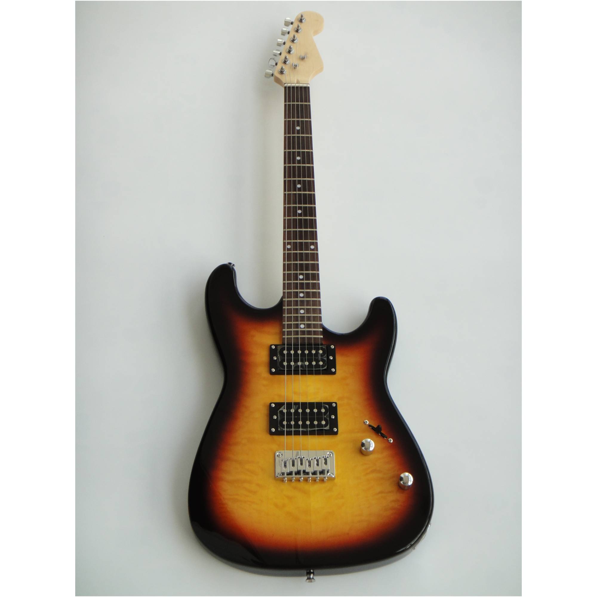 Afanti Sunburst Mahogany Body with Quilted Maple Top St Electric Guitar Afanti Sunburst Mahogany Body with Quilted Maple Top St Electric Guitar