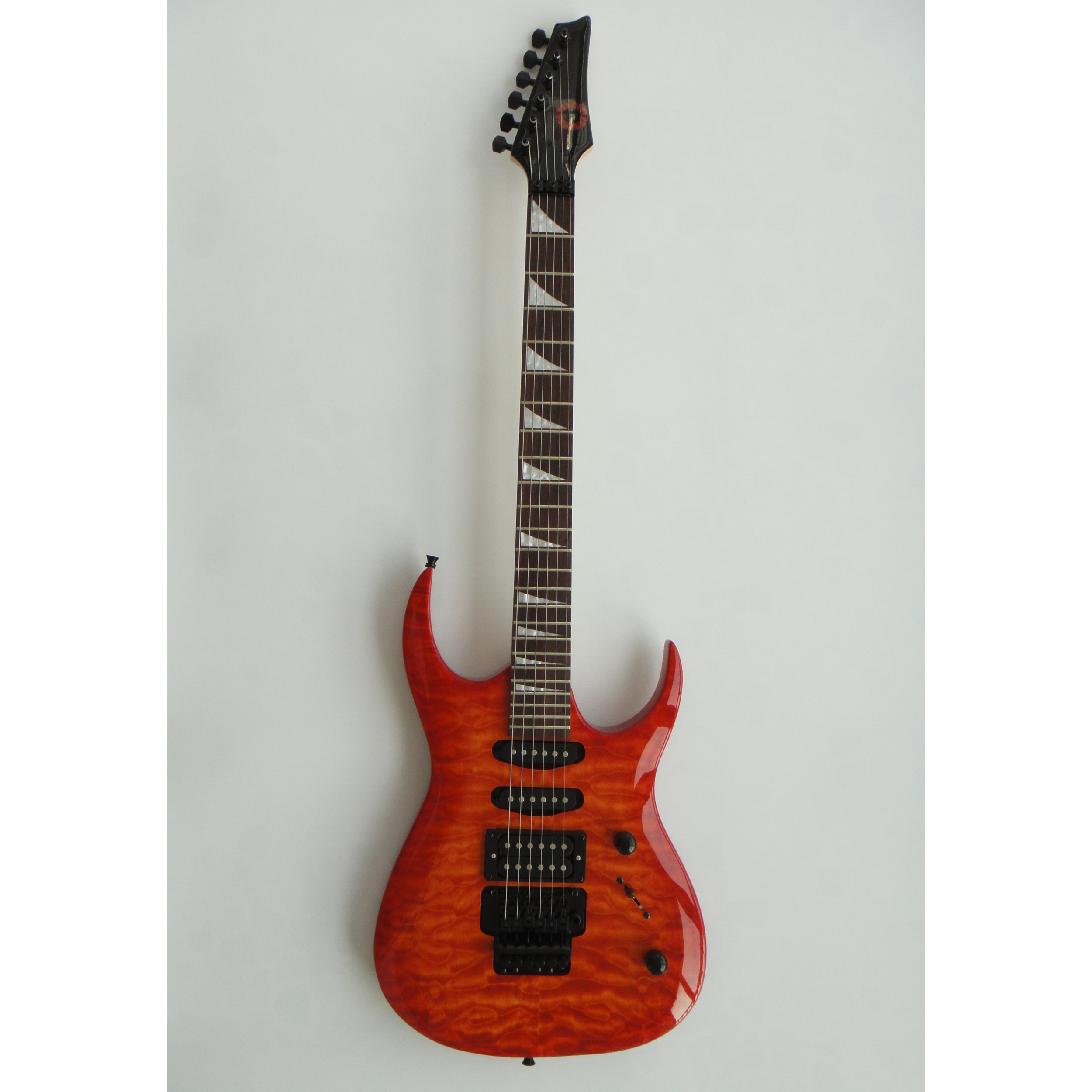 Afanti Mahogany with Quilted Maple Veneer Electric Guitar Afanti Mahogany with Quilted Maple Veneer Electric Guitar