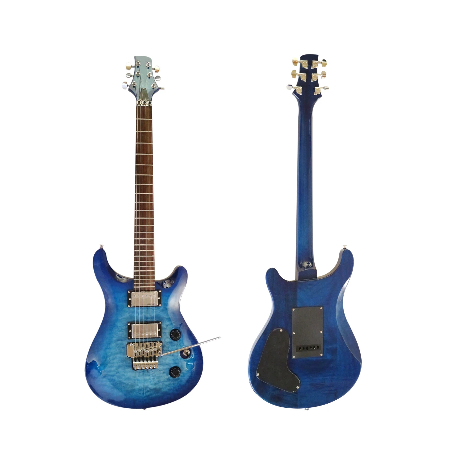 Afanti 24 Fret 6 String Basswood with Quilted Maple Veneer Electric Guitar