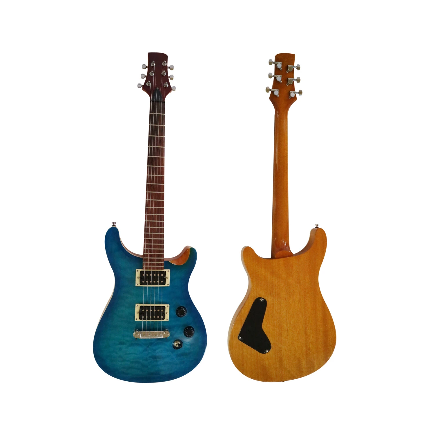 Afanti Customized Basswood with Quilted Maple Veneer Electric Guitar