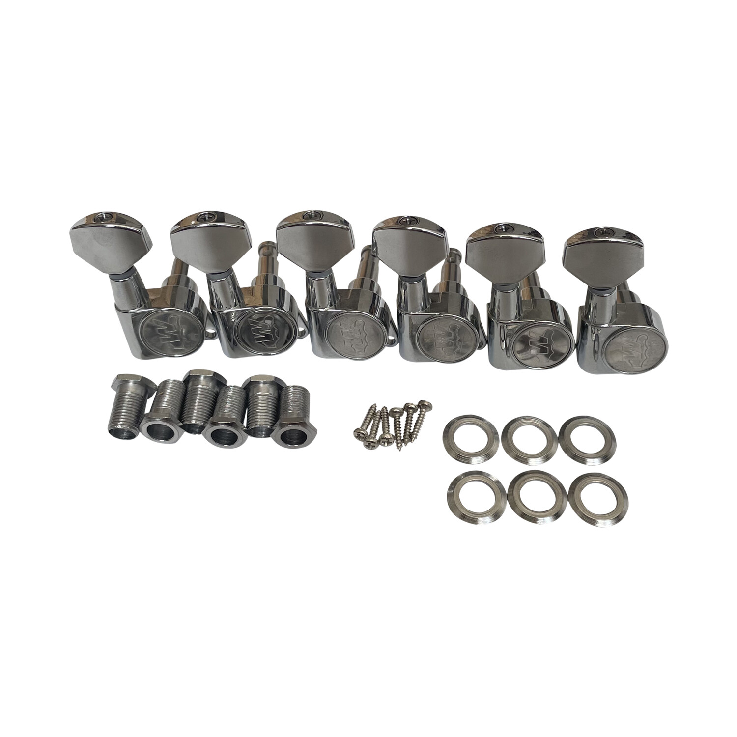 Afanti 6R-In-Line Chrome Electric Guitar Tuning Machine Heads Afanti 6R-In-Line Chrome Electric Guitar Tuning Machine Heads