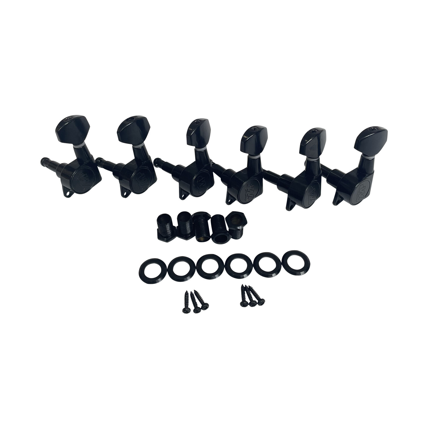 Afanti Black 6 Inline Right Handed Guitar Tuning Machine Head Afanti Black 6 Inline Right Handed Guitar Tuning Machine Head