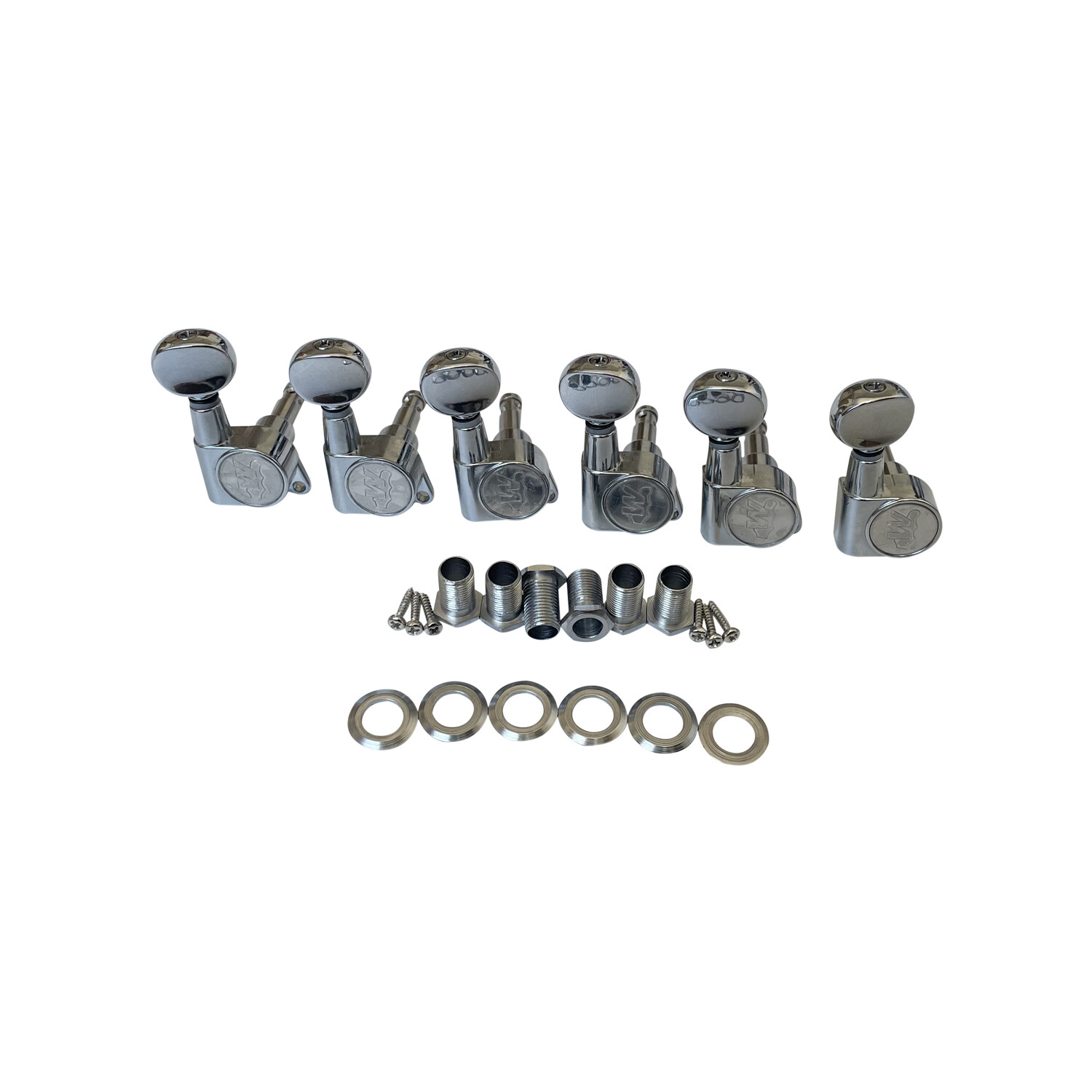 Afanti Sealed 6R Inline Chrome Electric Guitar Tuning Key Pegs Afanti Sealed 6R Inline Chrome Electric Guitar Tuning Key Pegs