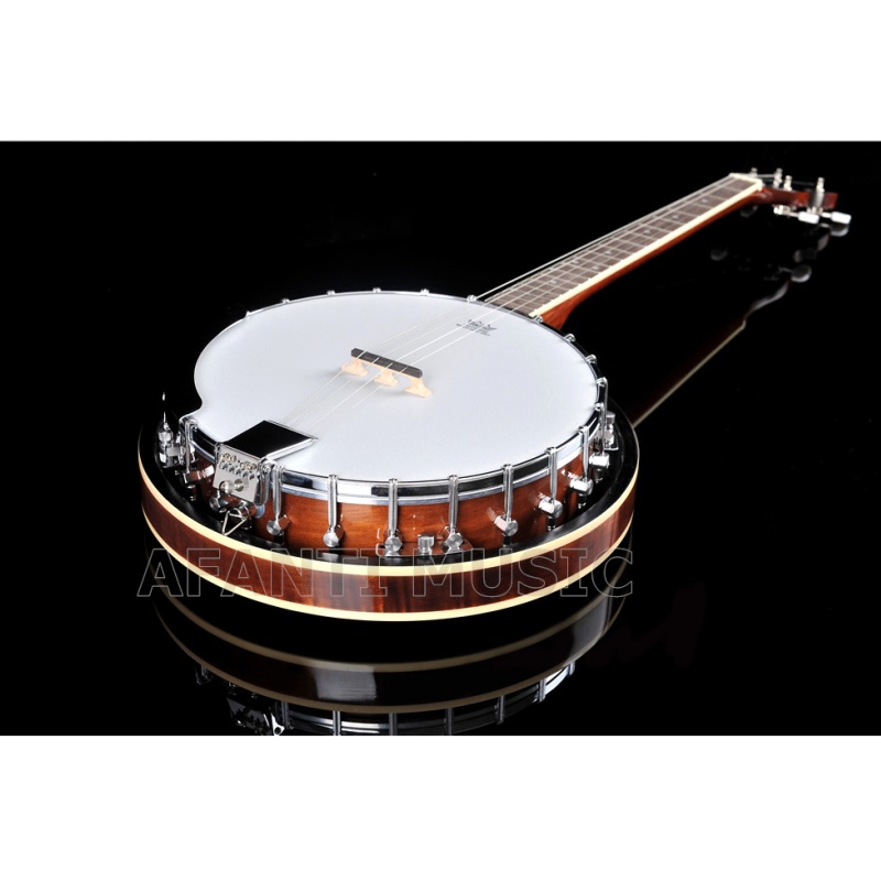 Afanti 4 String Mahogany Resonator Banjo