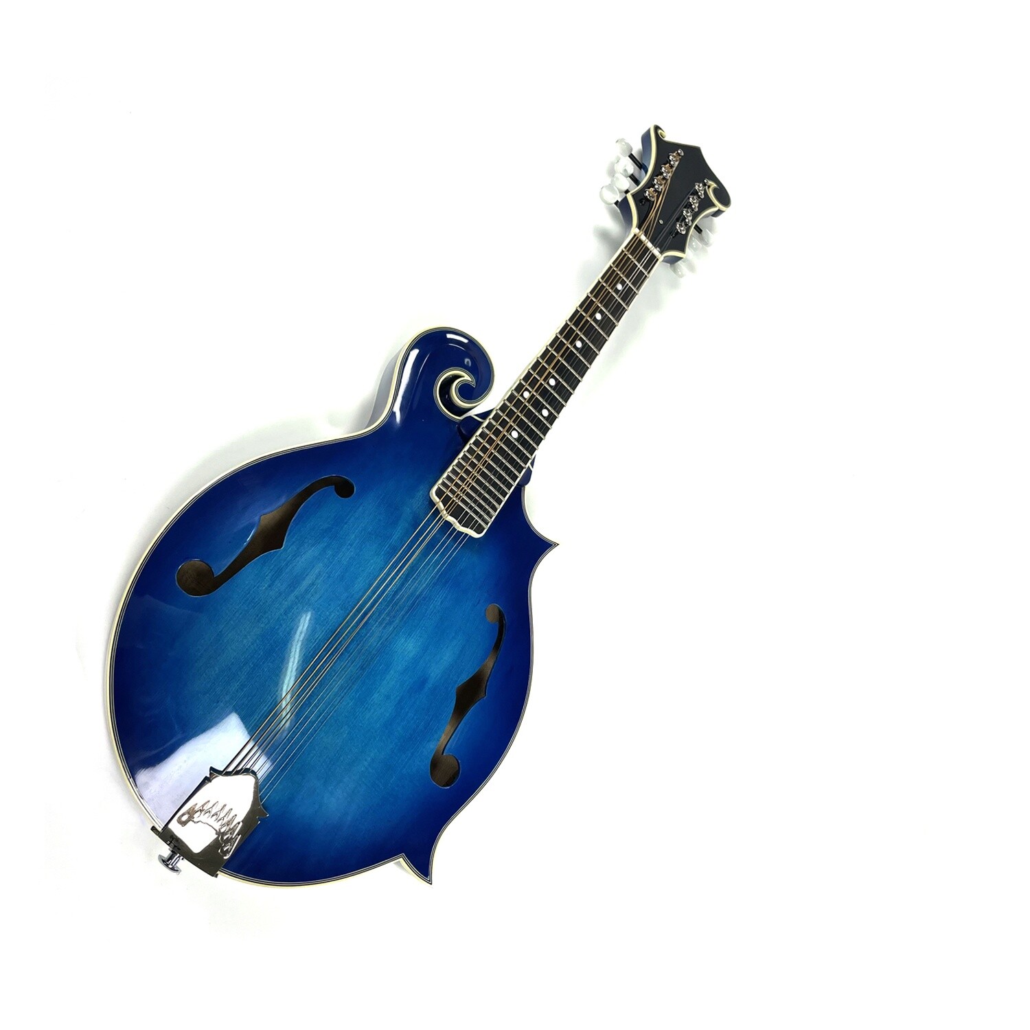 Afanti Handmade AB solid spruce top F style blue Mandolin