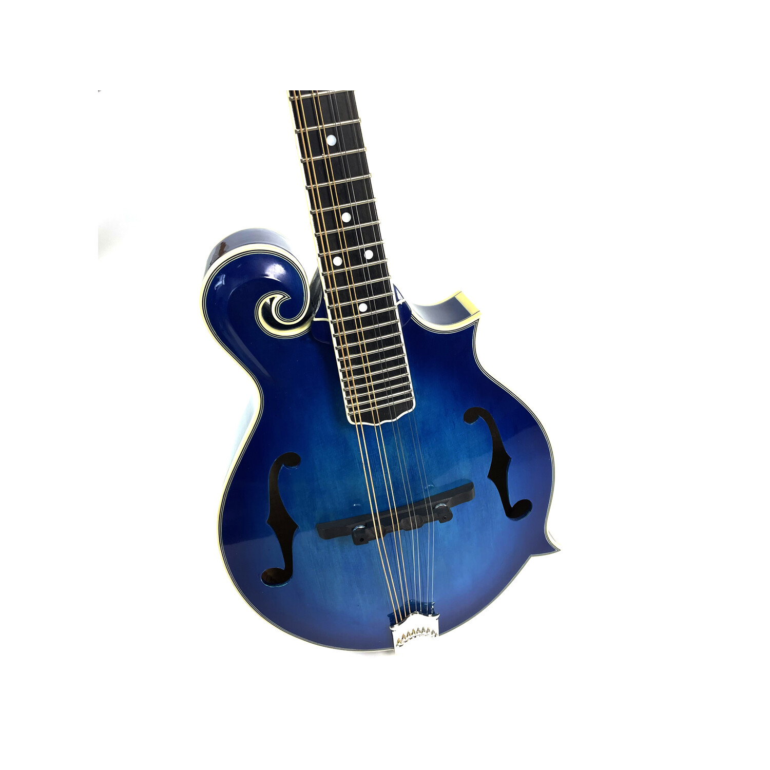 Afanti Handmade AB solid spruce top F style blue Mandolin