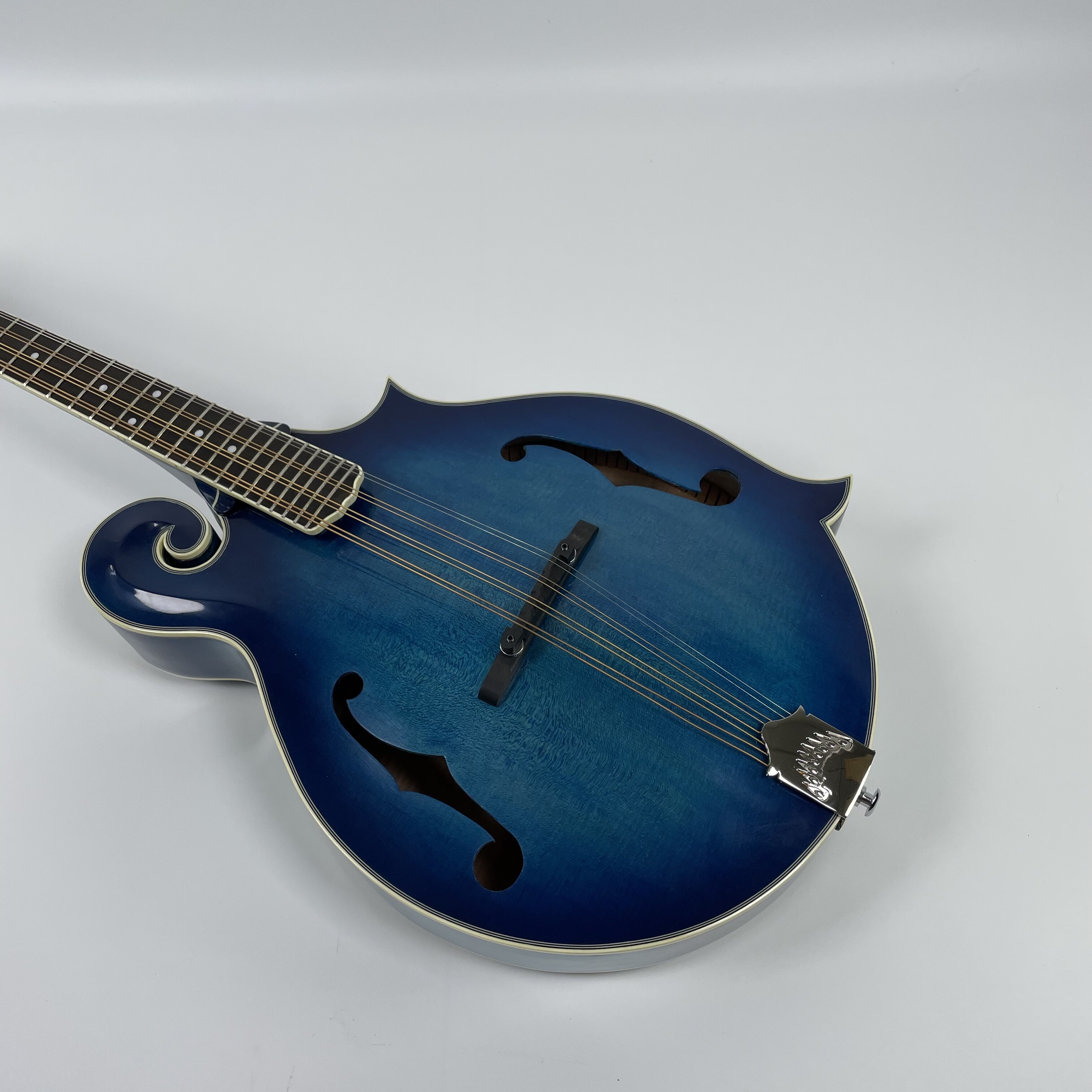 Afanti hand carved AA grade solid spruce top Blue Color Octave Mandolin