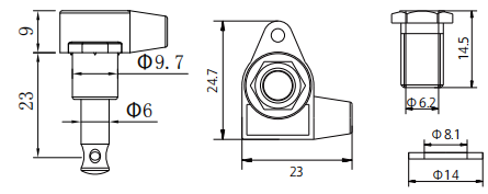 Chrome 3r3l Electric Guitar Machine Heads