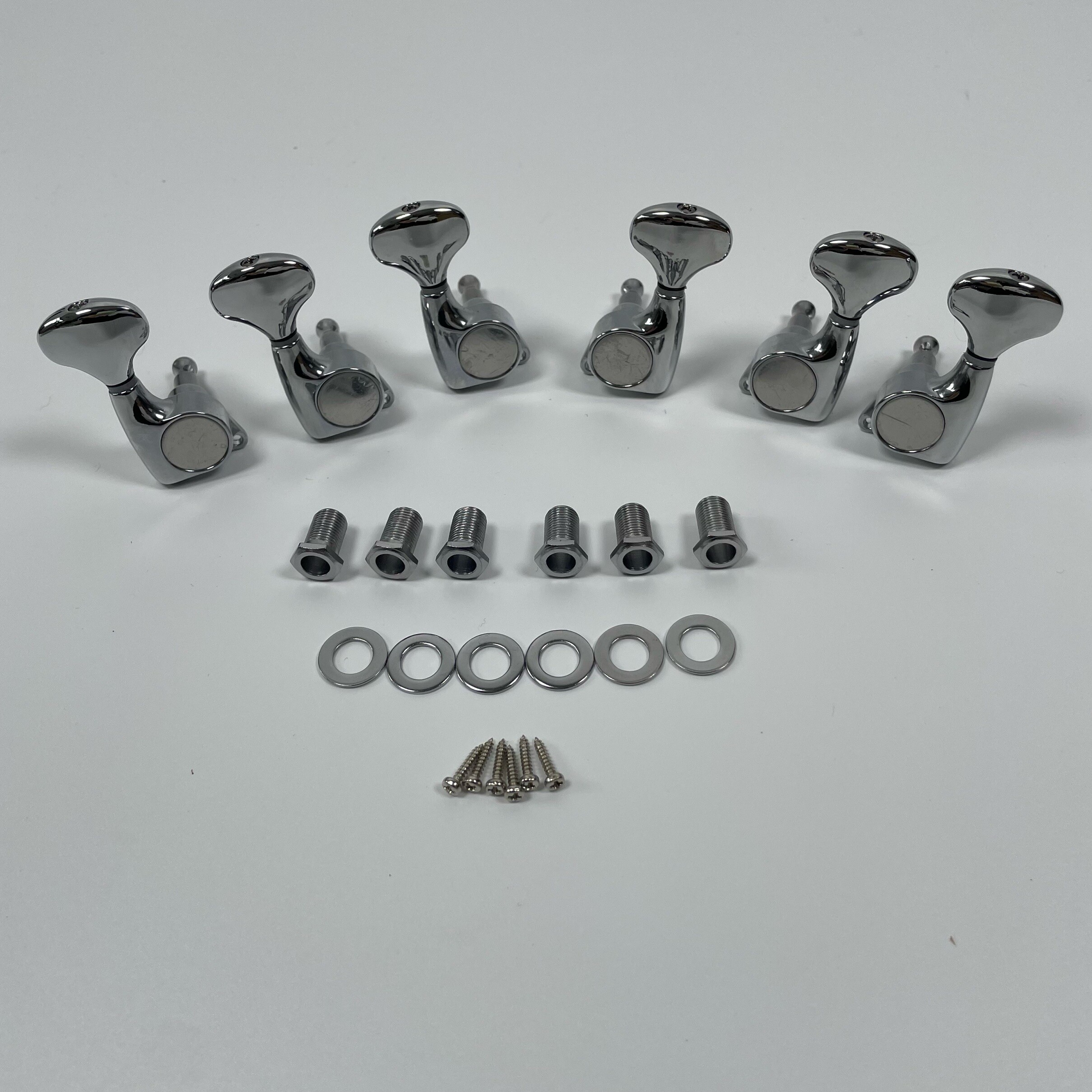 Chrome Bass Guitar Tuners 3L3R for 6 String Bass