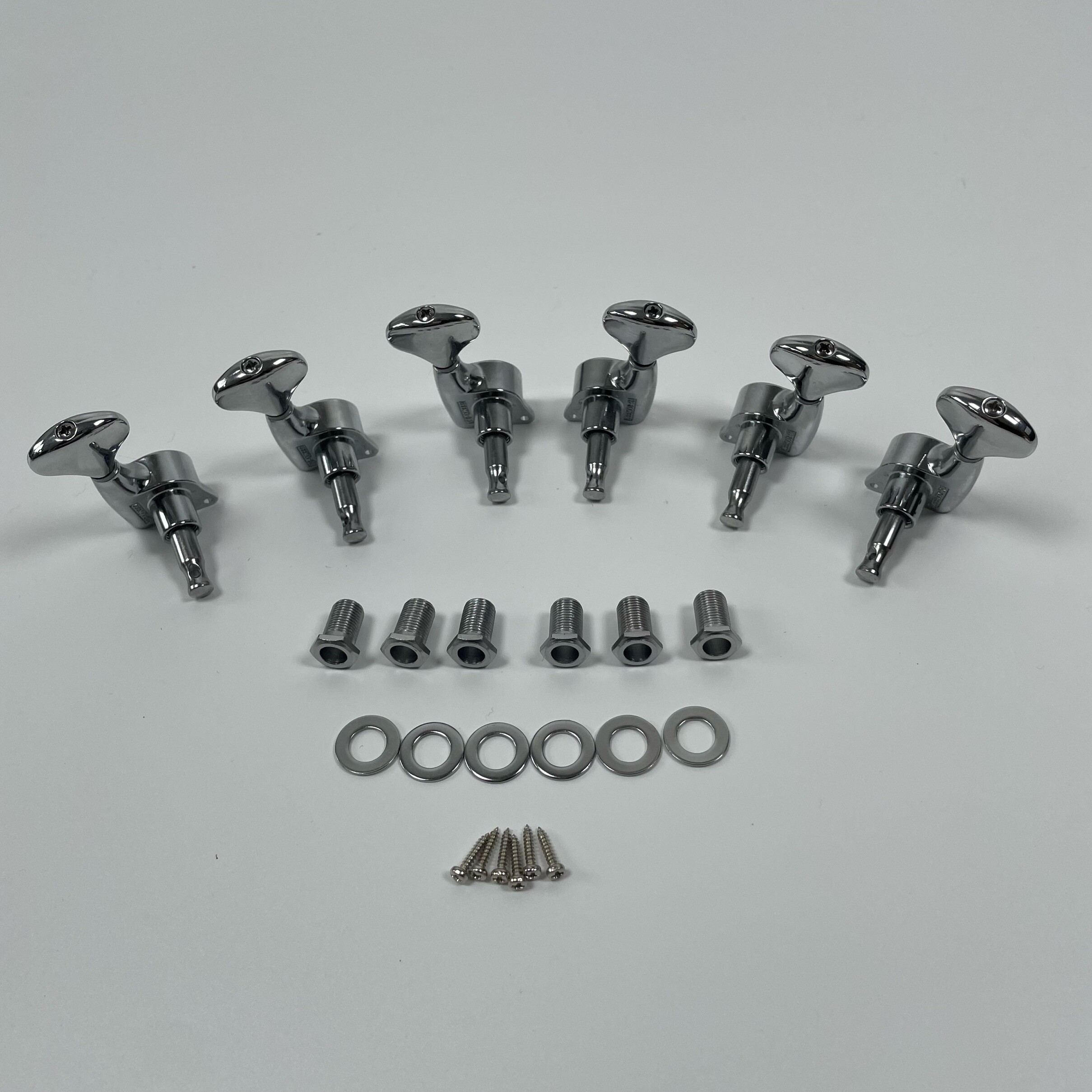 Chrome Bass Guitar Tuners 3L3R for 6 String Bass