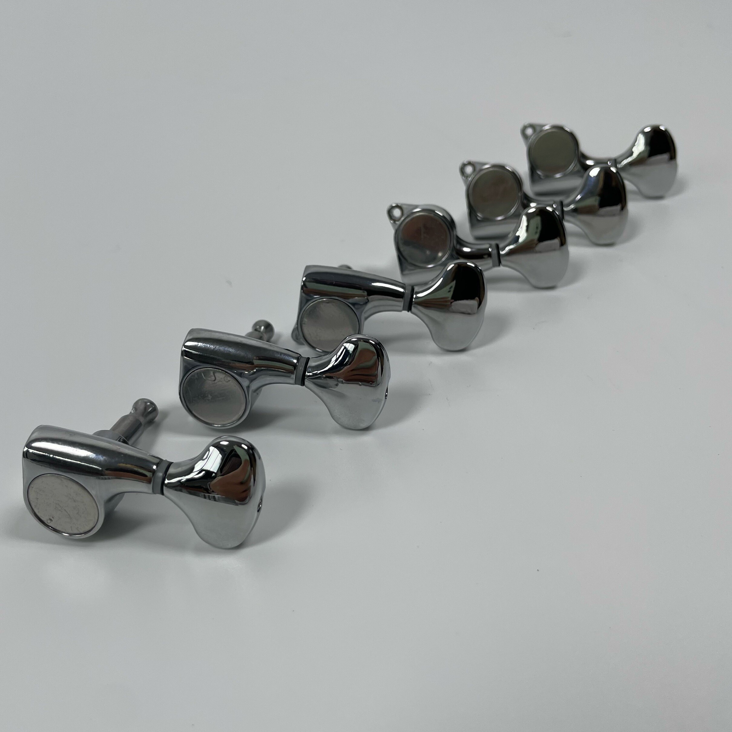 Chrome Bass Guitar Tuners 3L3R for 6 String Bass