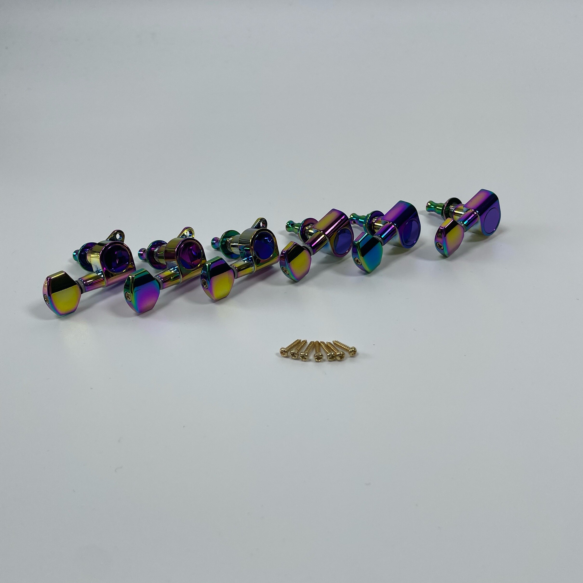 Titanium Rainbow 3L3R Sealed Electric Guitar Tuners for DIY Guitar Replacement Parts