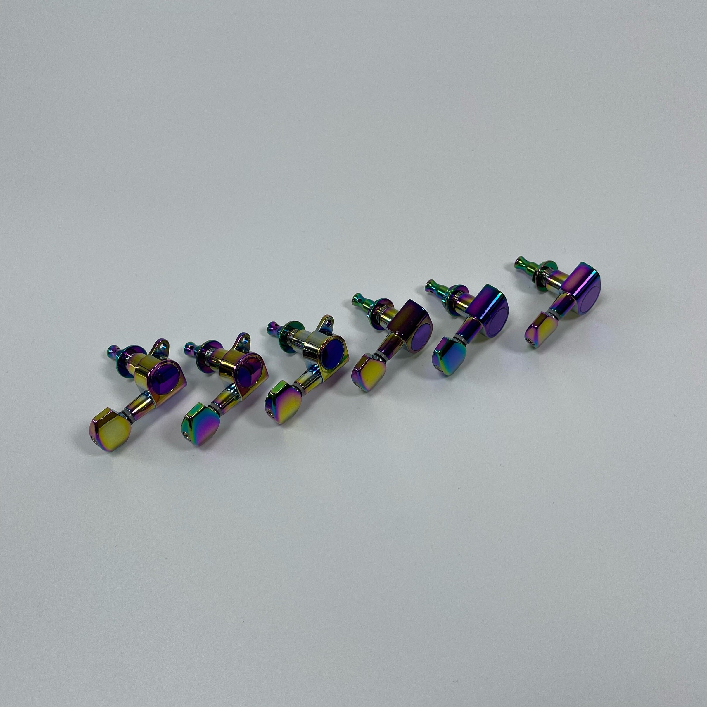 Titanium Rainbow 3L3R Sealed Electric Guitar Tuners for DIY Guitar Replacement Parts