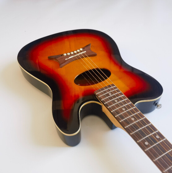 Afanti Semi-Hollow Body Rosewood Fingerboard with EQ Acoustic Electric Guitar