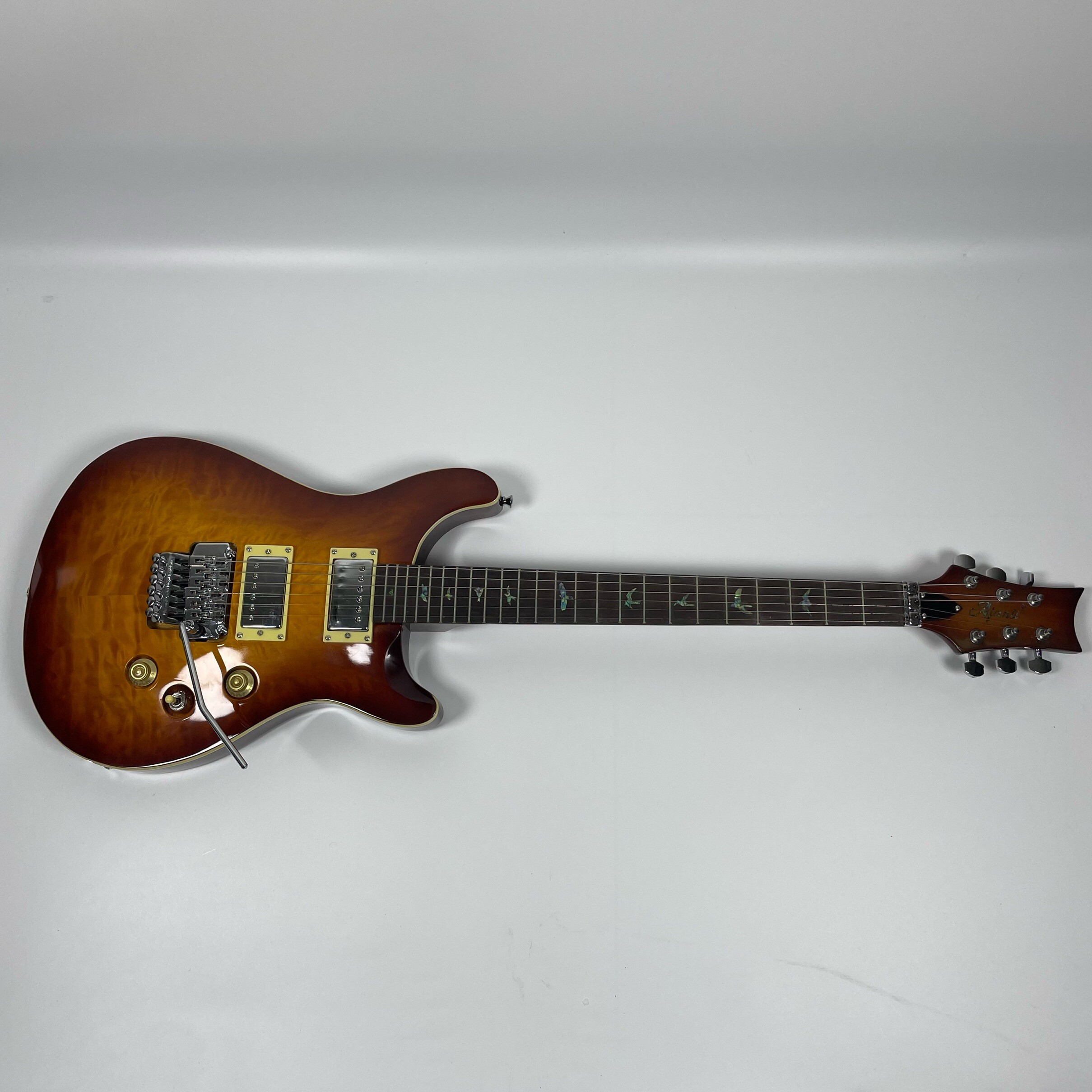Afanti Mahogany Body with Quilted Maple Veneer Prs Style Electric  Guitar