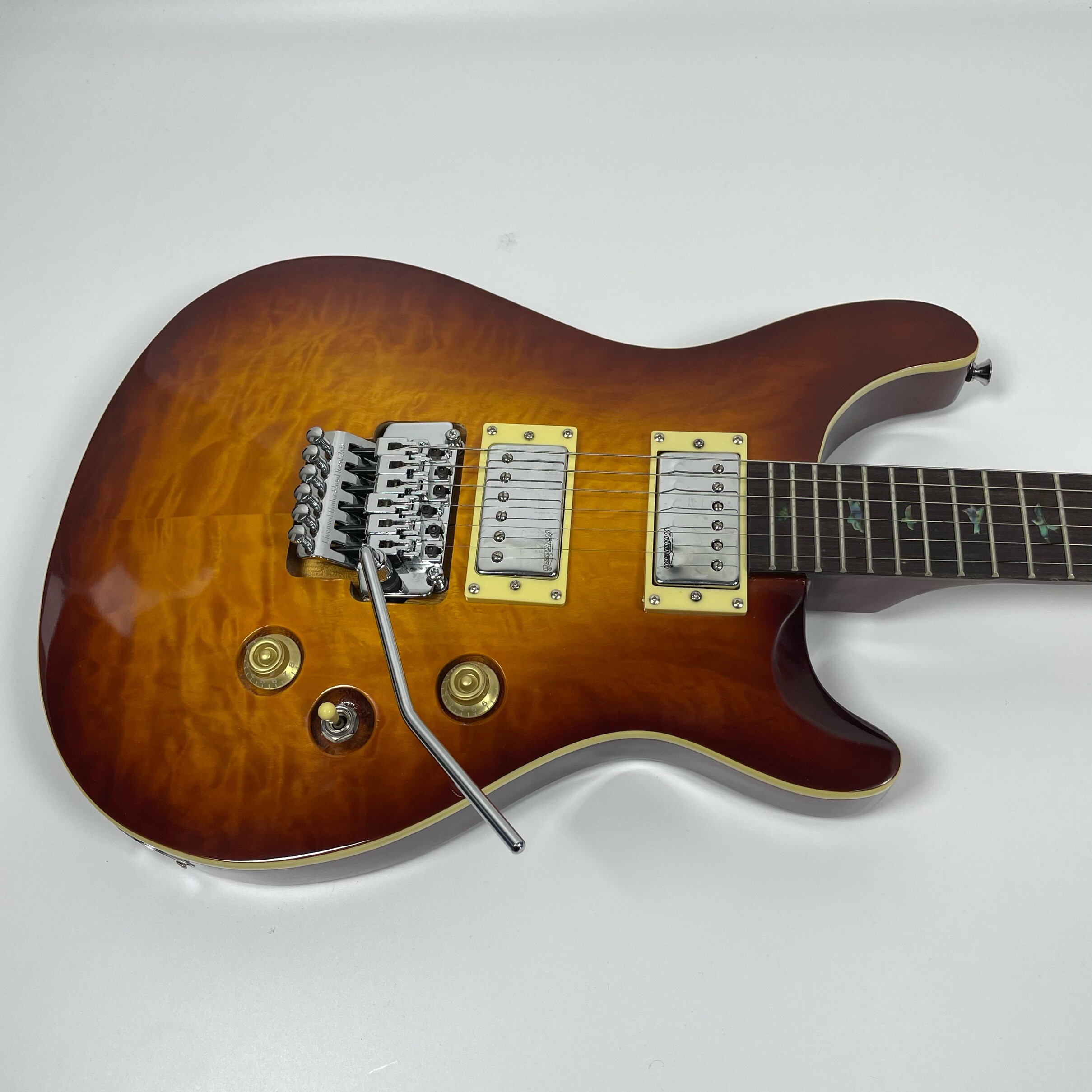 Afanti Mahogany Body with Quilted Maple Veneer Prs Style Electric  Guitar