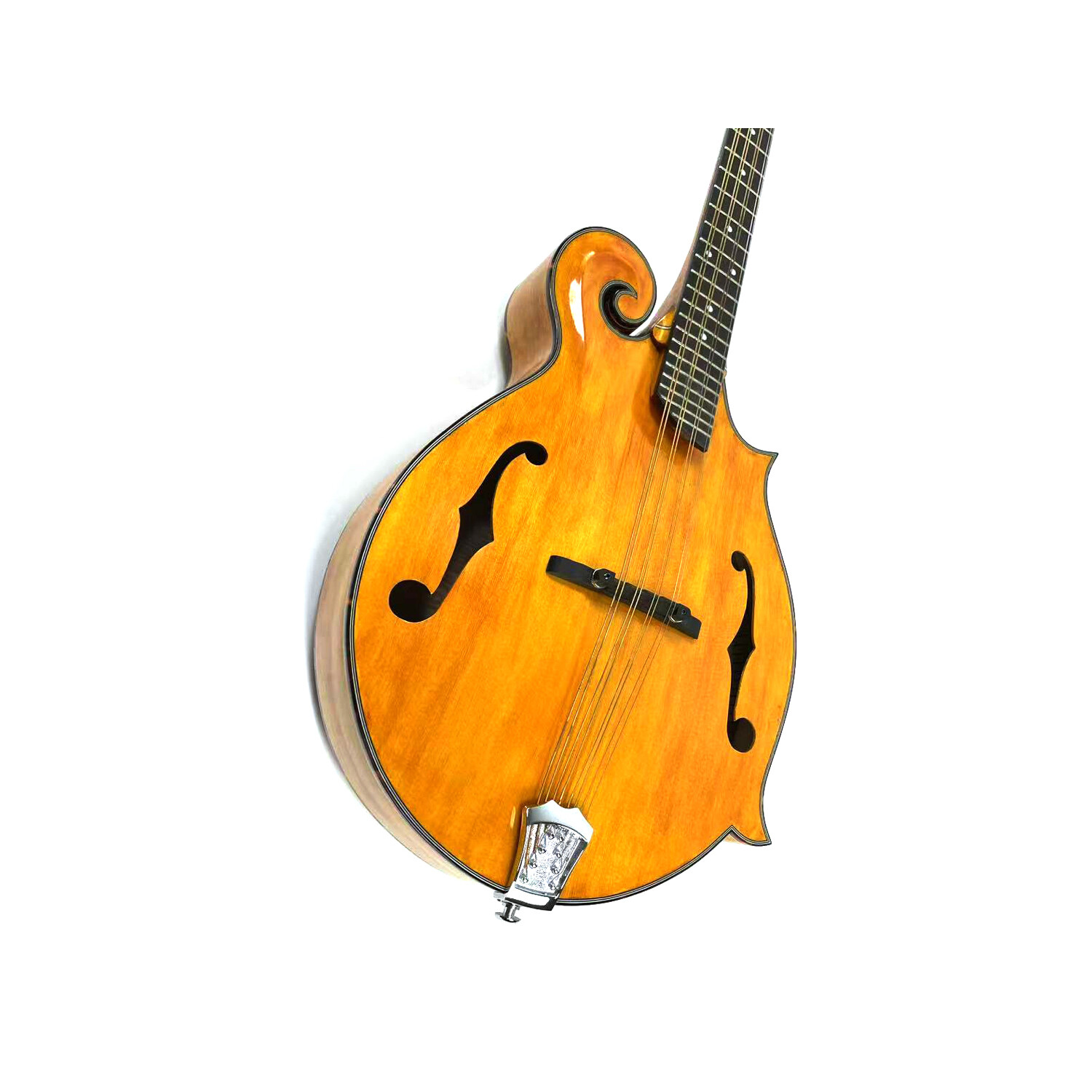 Afanti Handmade Solid Spruce Top Gold Rush Color F Style Octave Mandolin