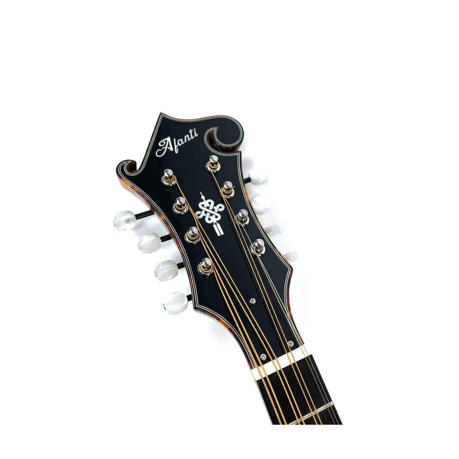 Afanti Handmade Solid Spruce Top Gold Rush Color F Style Octave Mandolin