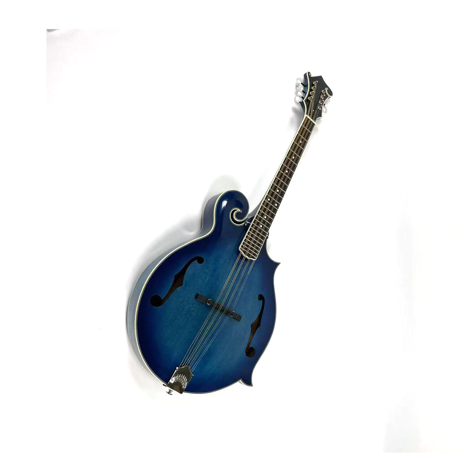 Afanti hand carved AA grade solid spruce top Blue Color Octave Mandolin