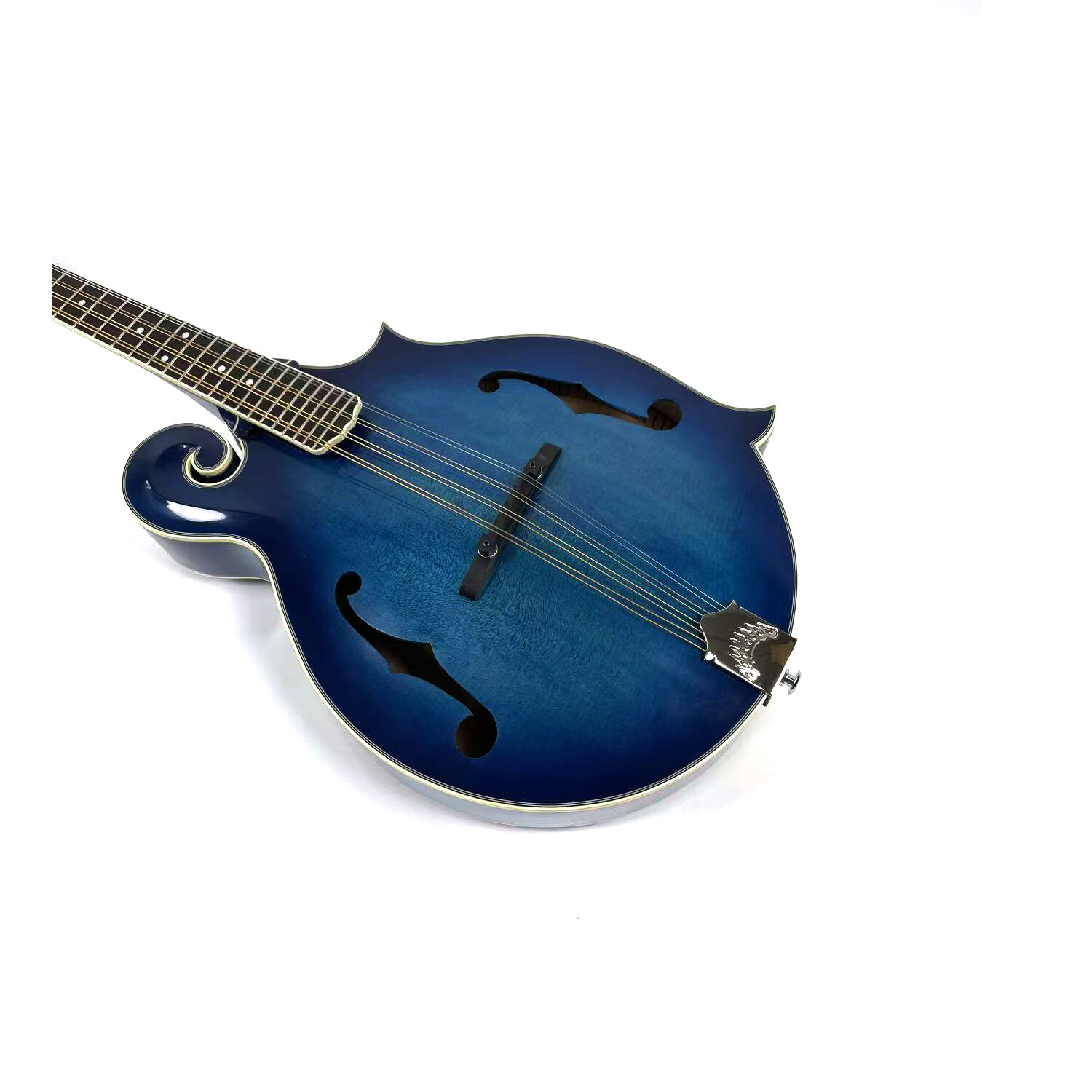 Afanti hand carved AA grade solid spruce top Blue Color Octave Mandolin