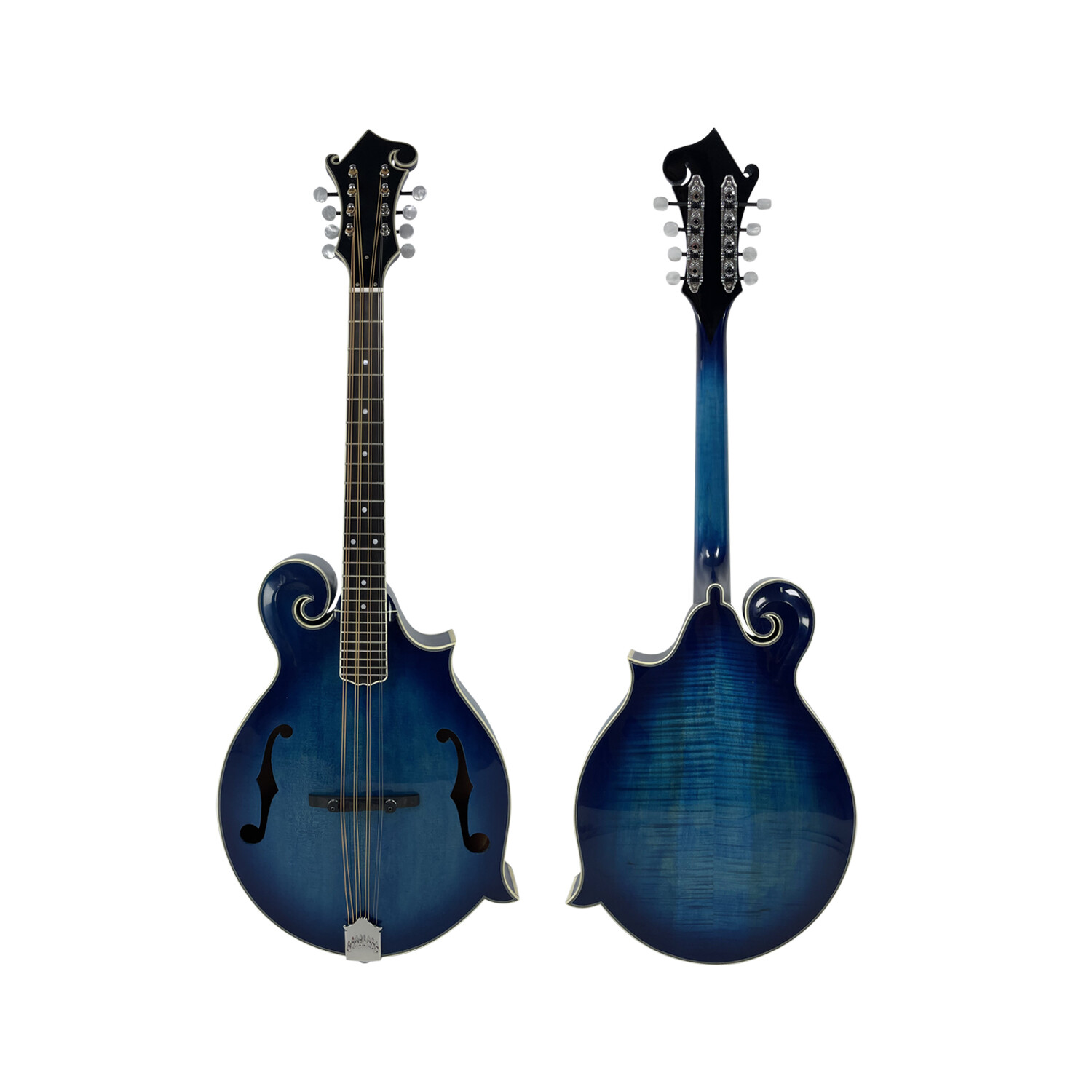 Afanti hand carved AA grade solid spruce top Blue Color Octave Mandolin Afanti hand carved AA grade solid spruce top Blue Color Octave Mandolin