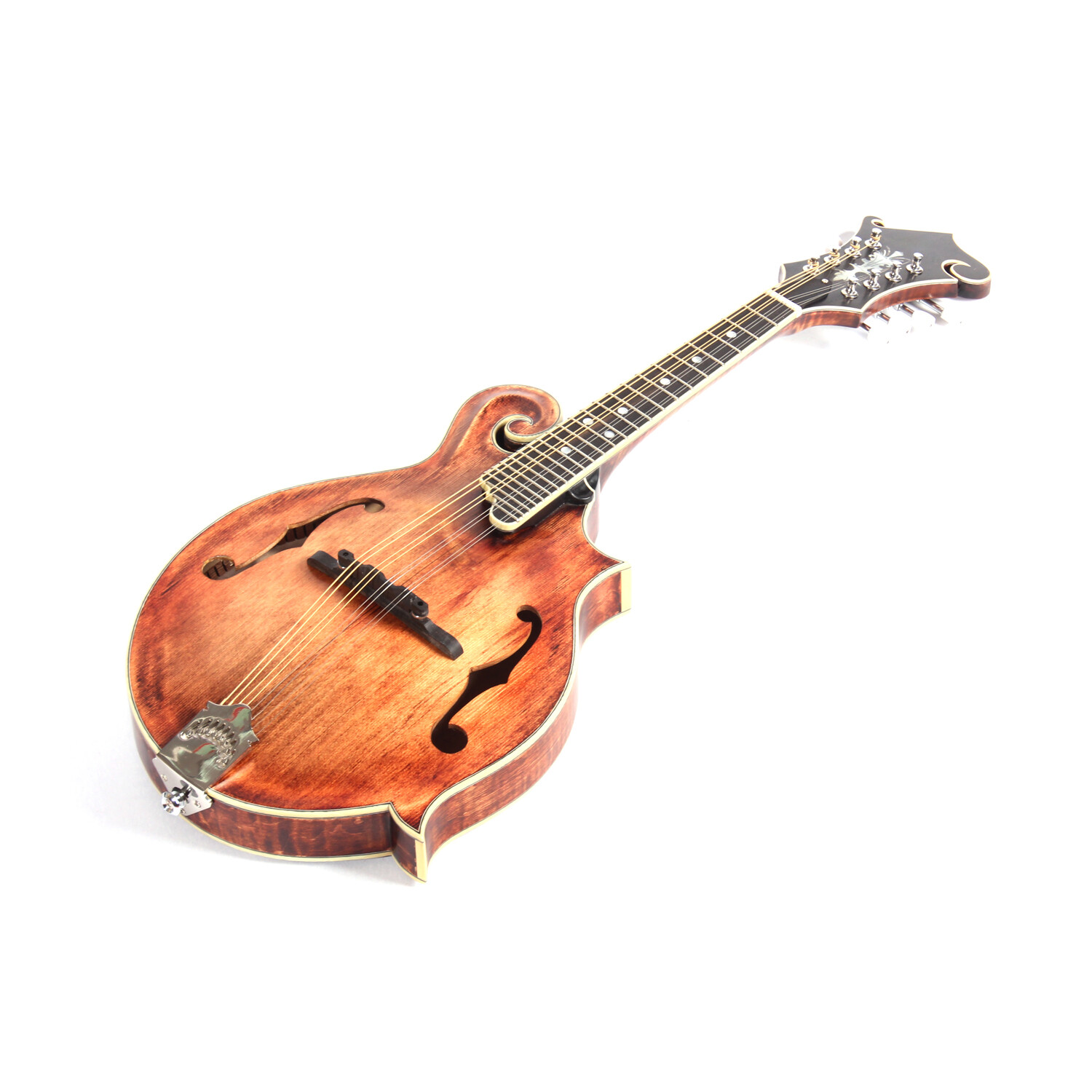 Afanti All Solid Wood One Piece Flamed Maple Back Mandolin Musical Instruments