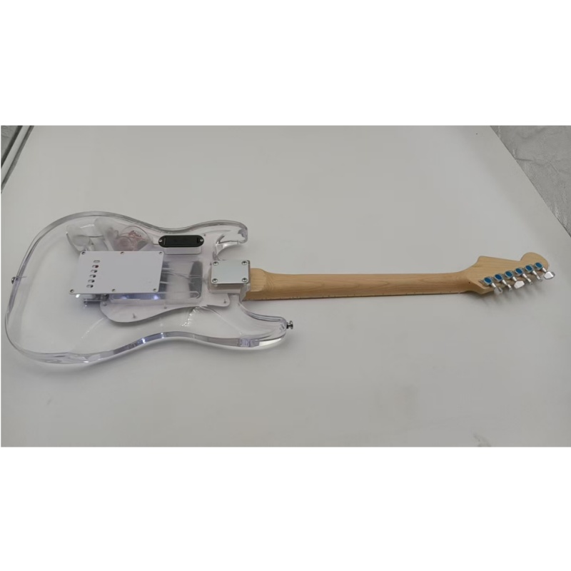 Afanti ST Model Maple Neck Acrylic LED Light Electric Guitar