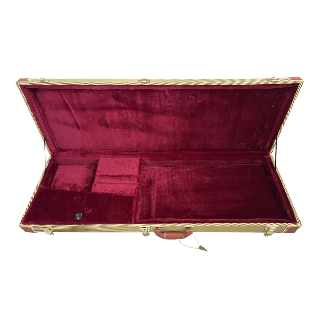 Yellow Rectangular Electric Guitar Hard Case