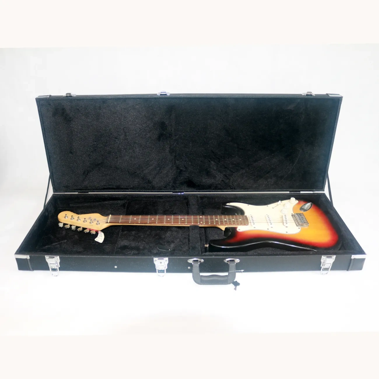 Black Rectangular Electric Guitar Hard Case